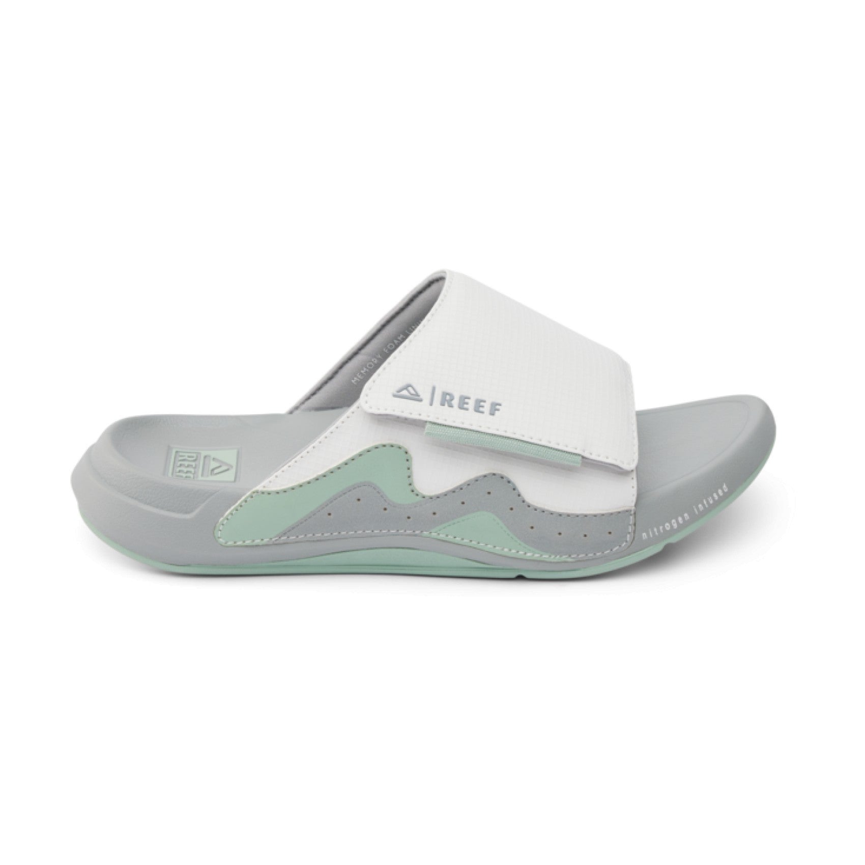 Reef Cruiser Slide - Grey/Green - Right Side View
