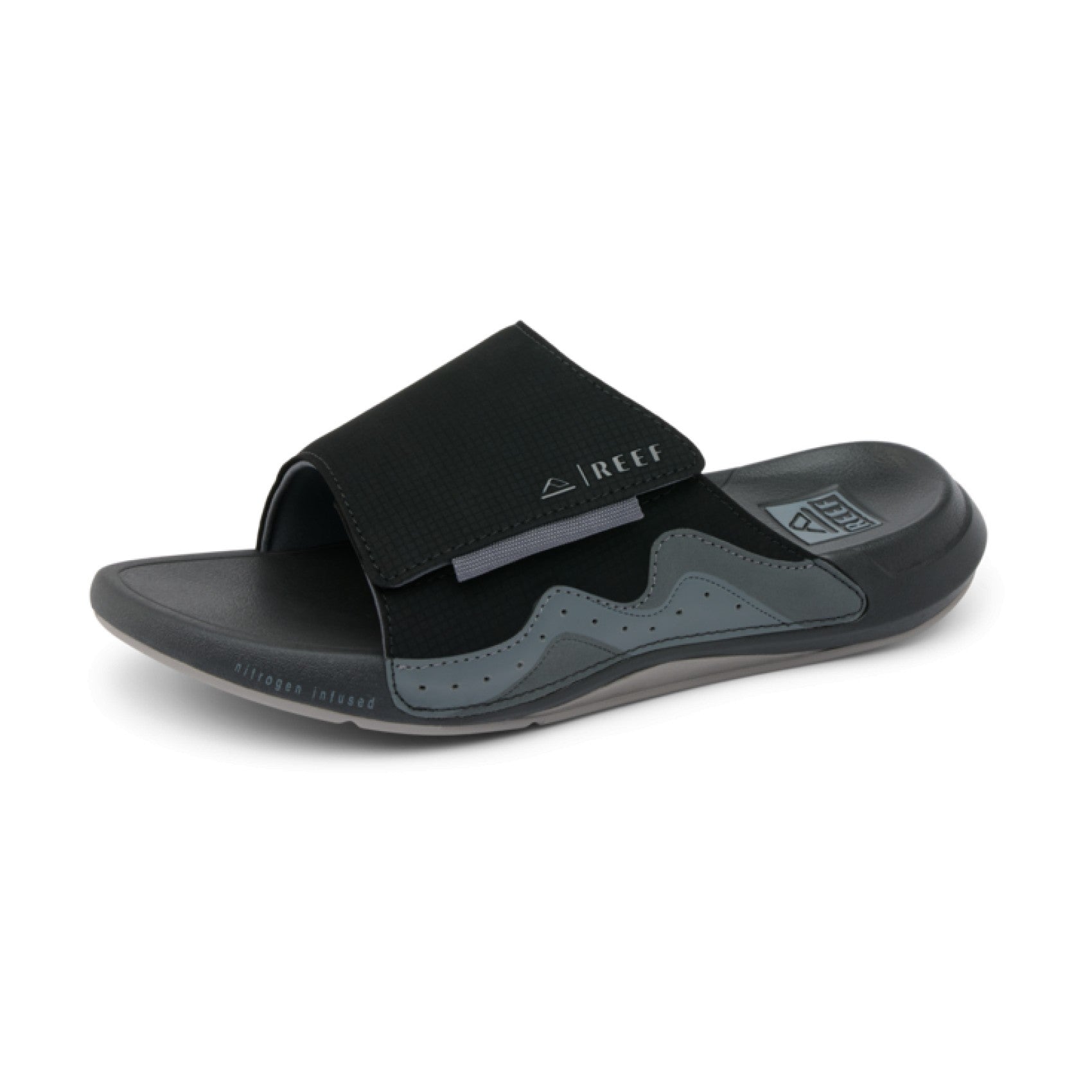 Reef Cruiser Slide - Black/Grey - Left Side View