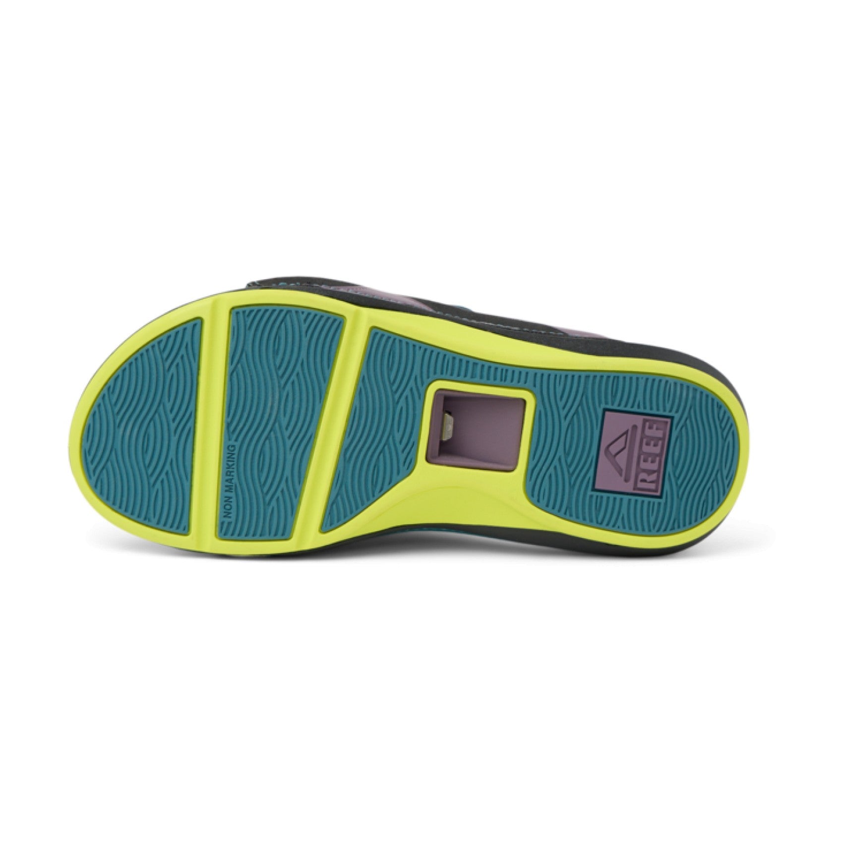 Reef Cruiser Slide - Ocean/Lime/Purple - Underside View