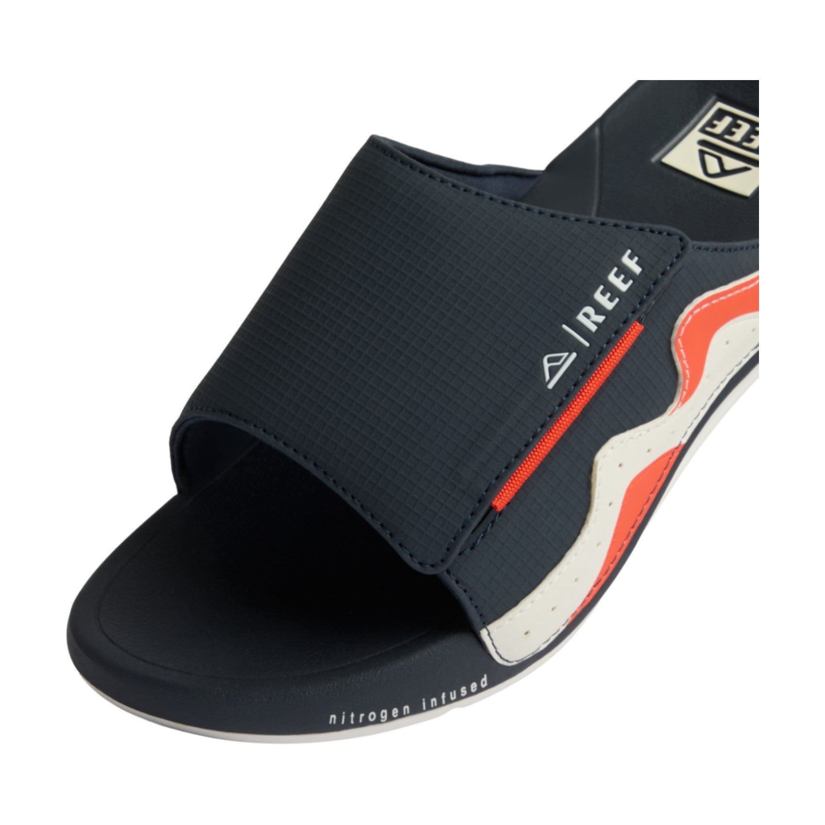 Reef Cruiser Slide - Navy/White/Orange - Down the Line 1 View