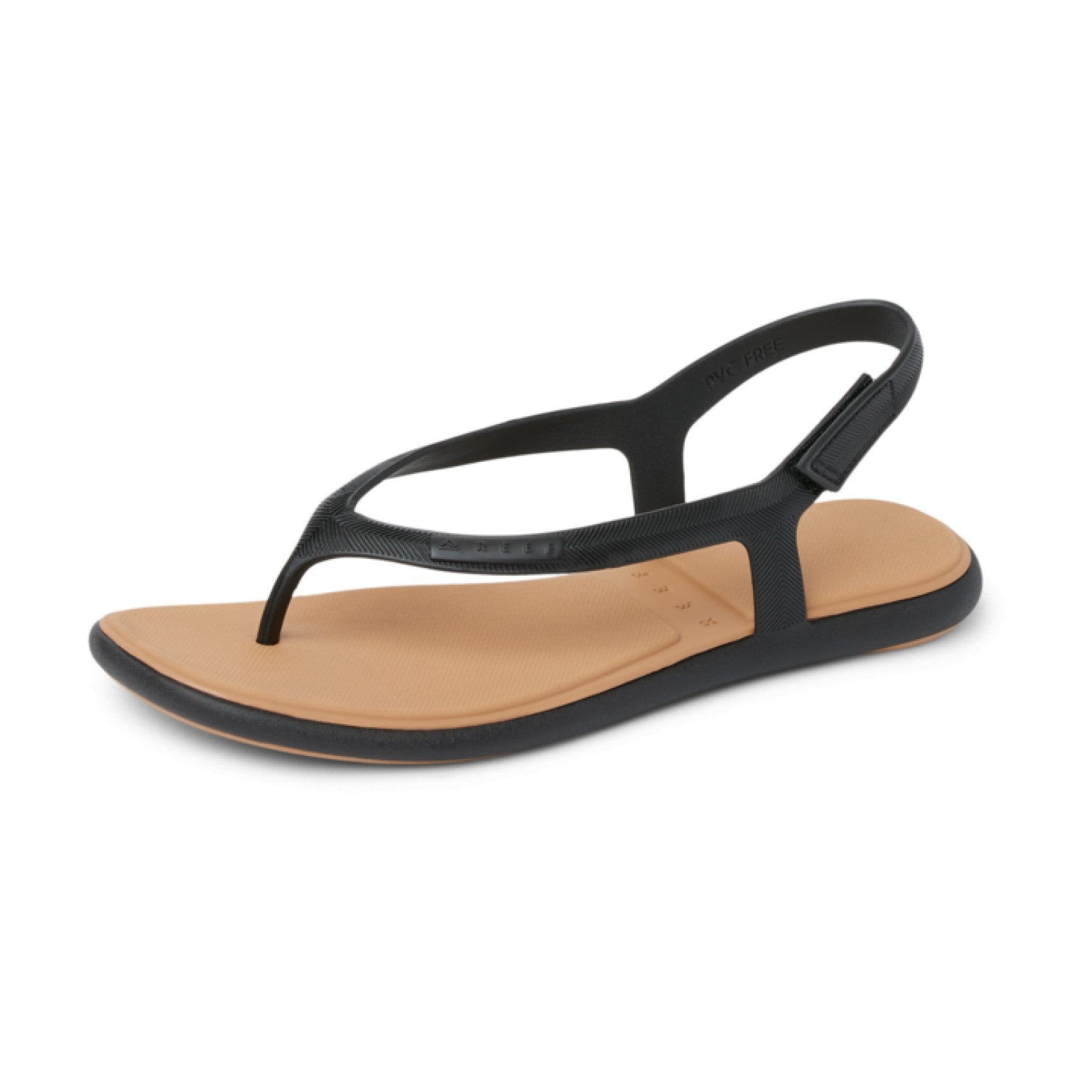 Reef Water Willow Maya - Black/Tan - Left Side View