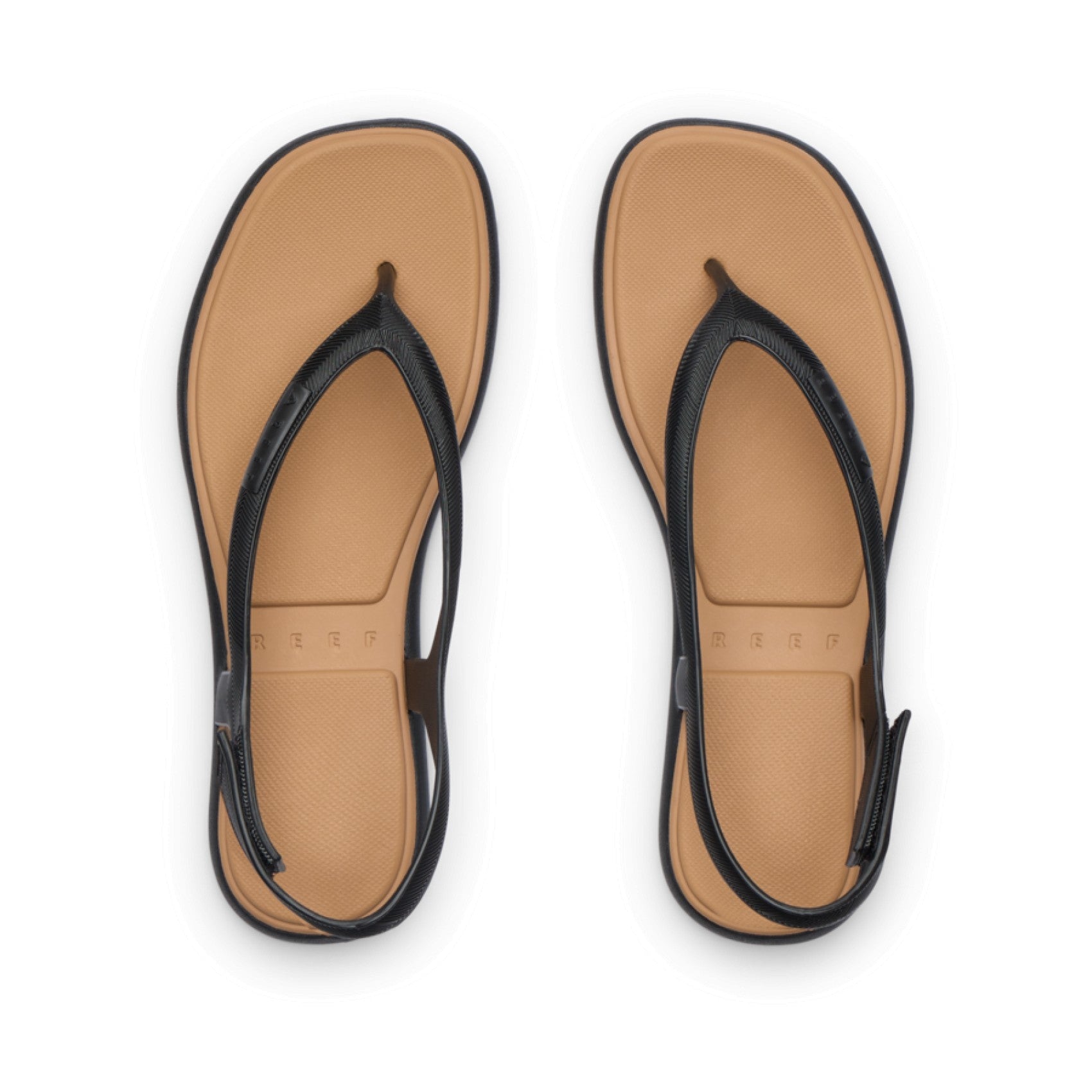 Reef Water Willow Maya - Black/Tan - Top View