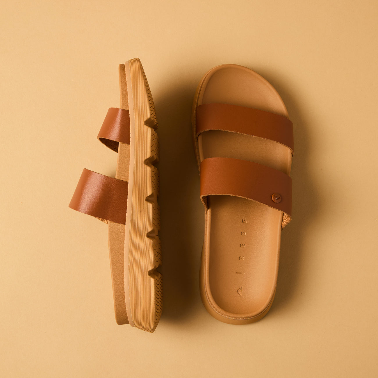 Reef Vista Luxe Thea - Leather Brown - Top View
