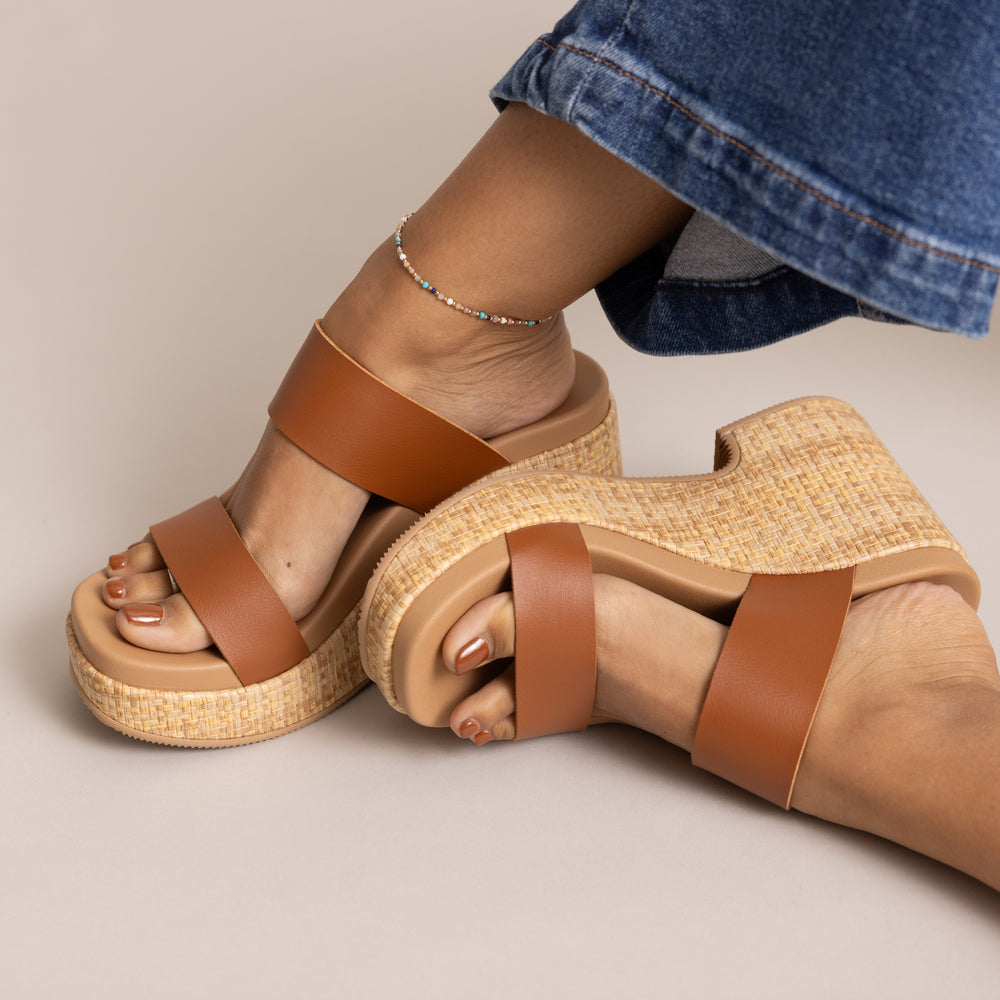 Reef Sunset Ibiza - Leather Brown - Top View