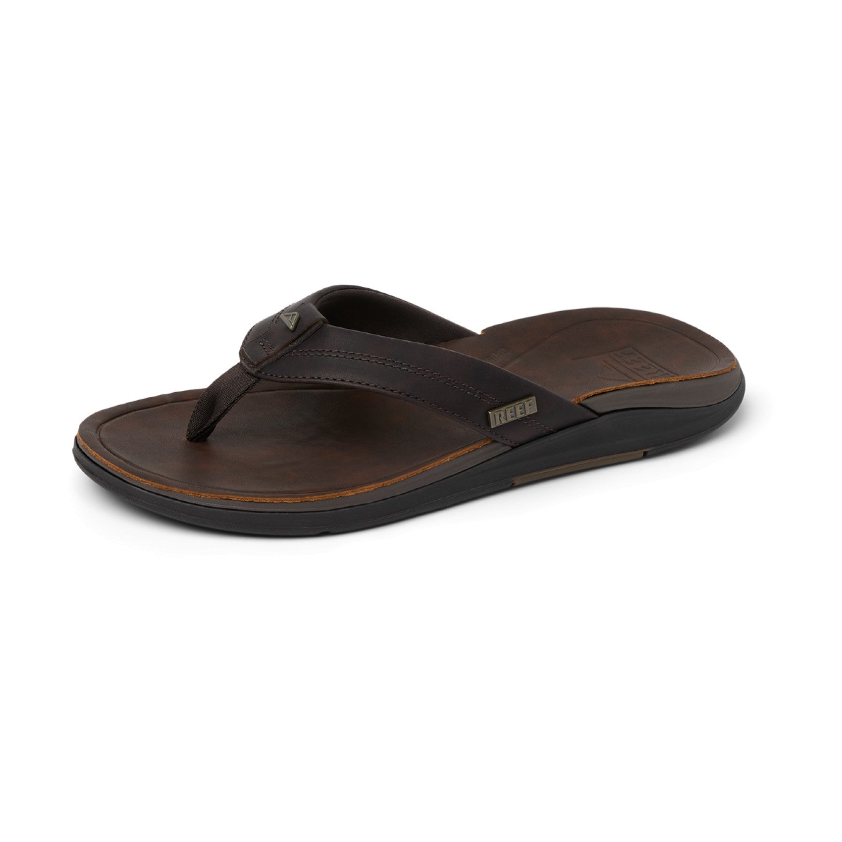 Reef Leather Offshore - Dark Brown - Left Side View