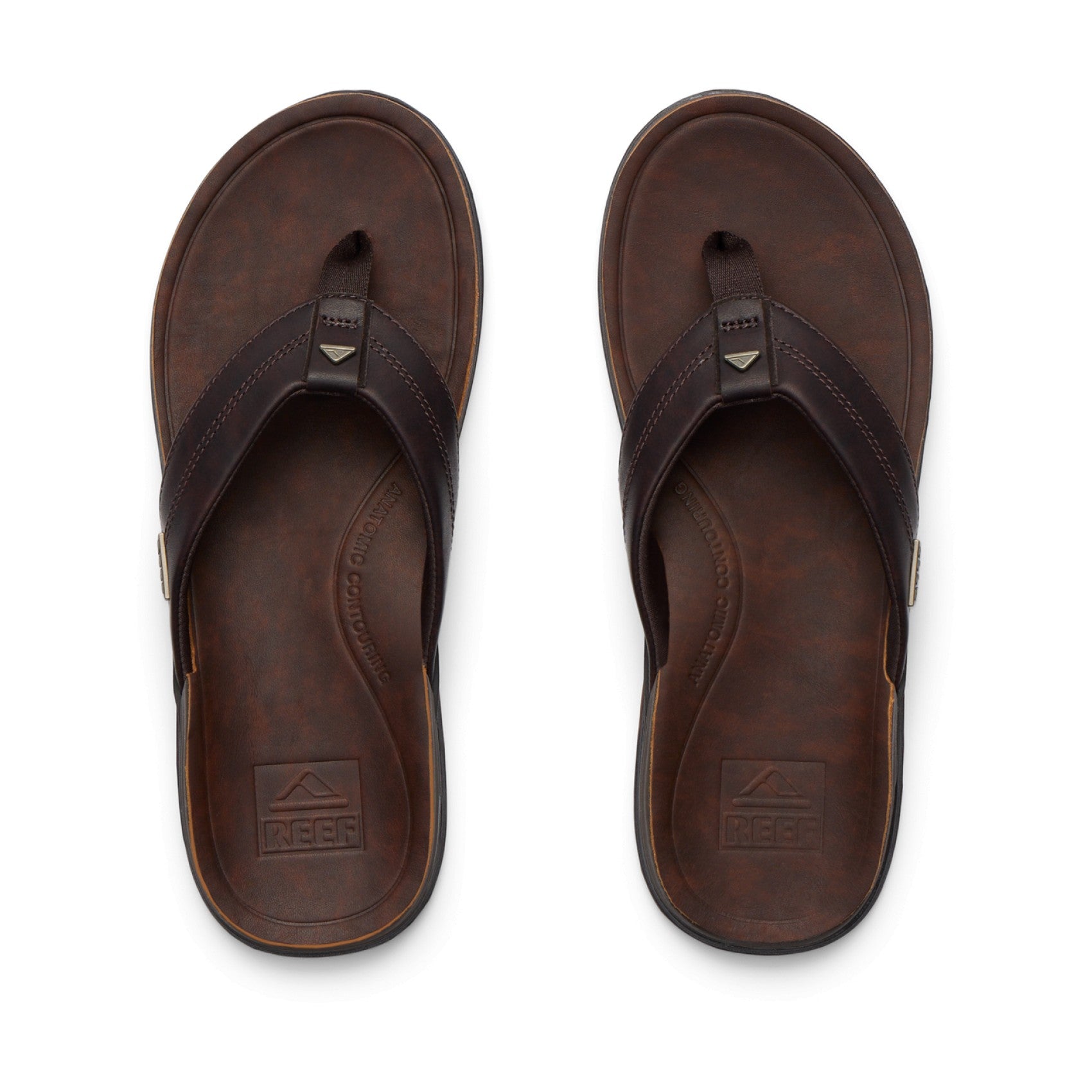 Reef Leather Offshore - Dark Brown - Top View