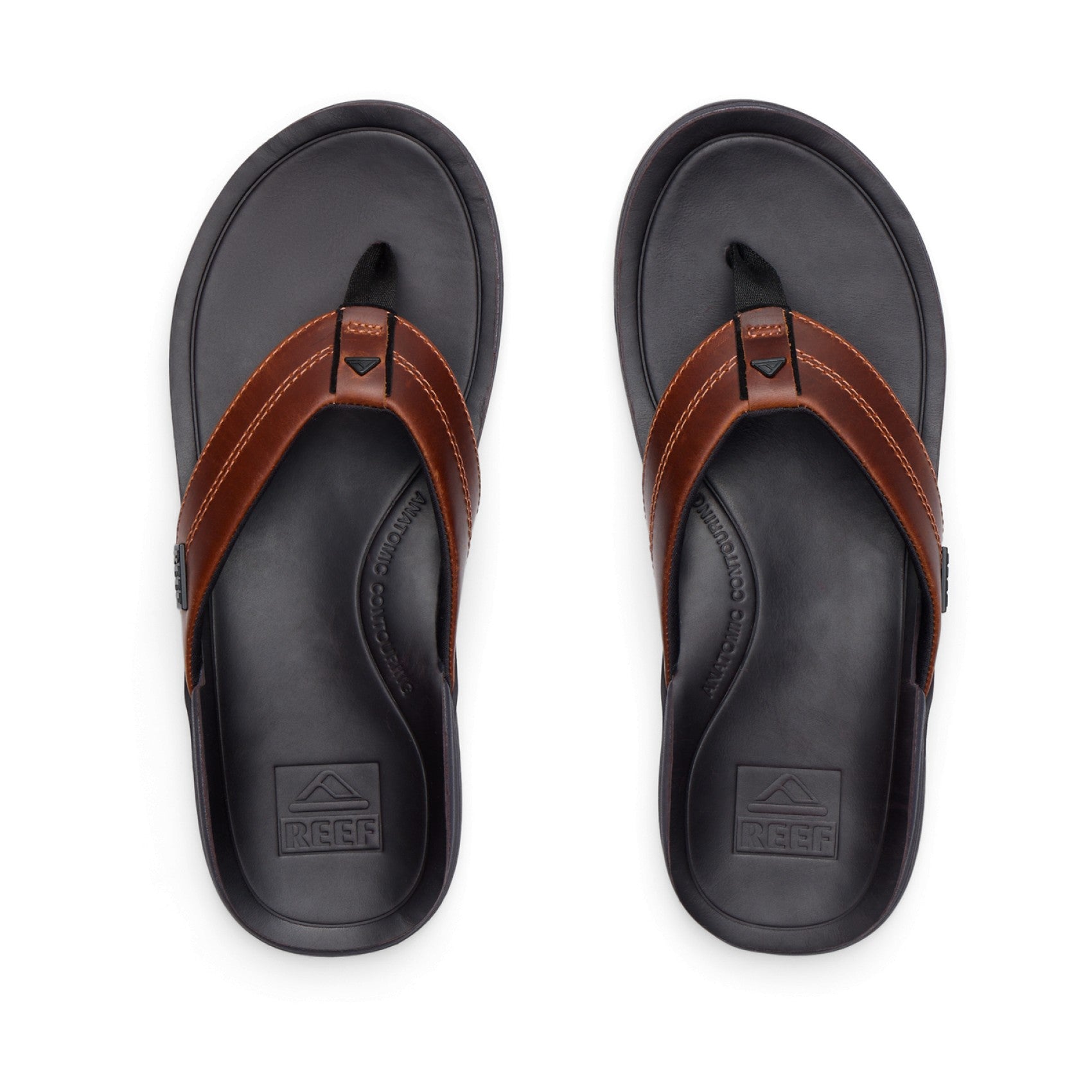 Reef Leather Offshore - Copper/Dark Brown - Top View