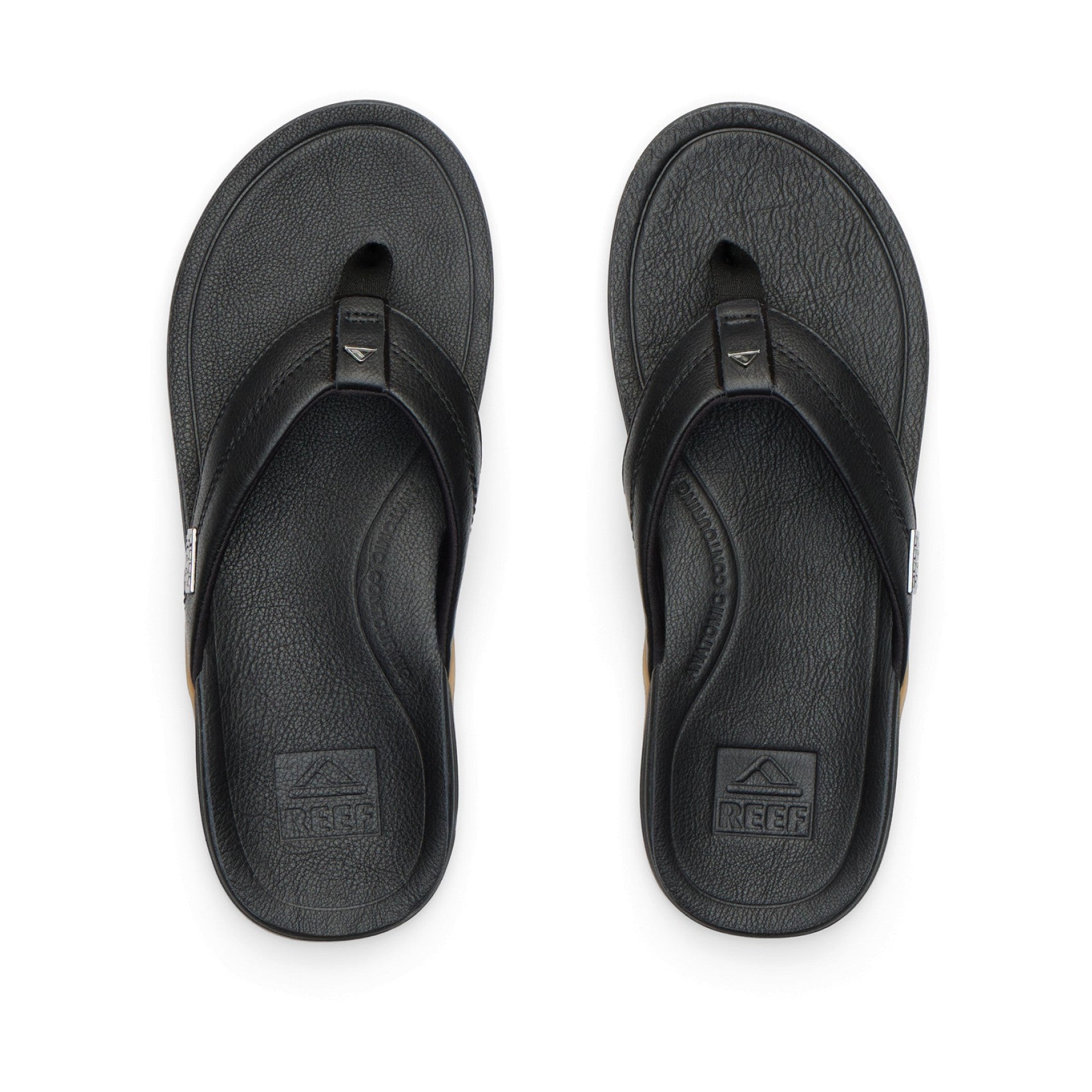 Reef Leather Offshore - Black - Top View