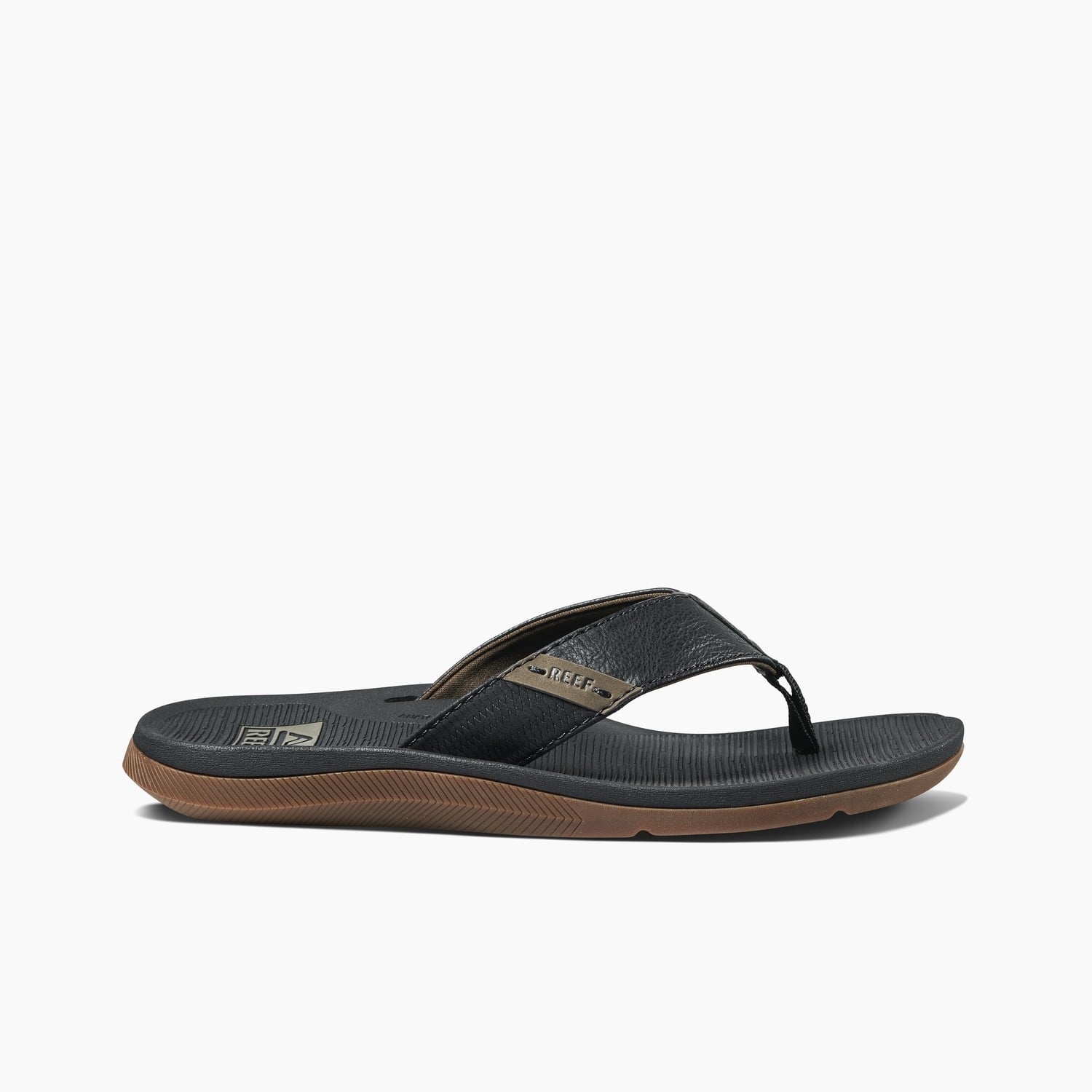 Reef Santa Ana Men's Sandals - Black - Side