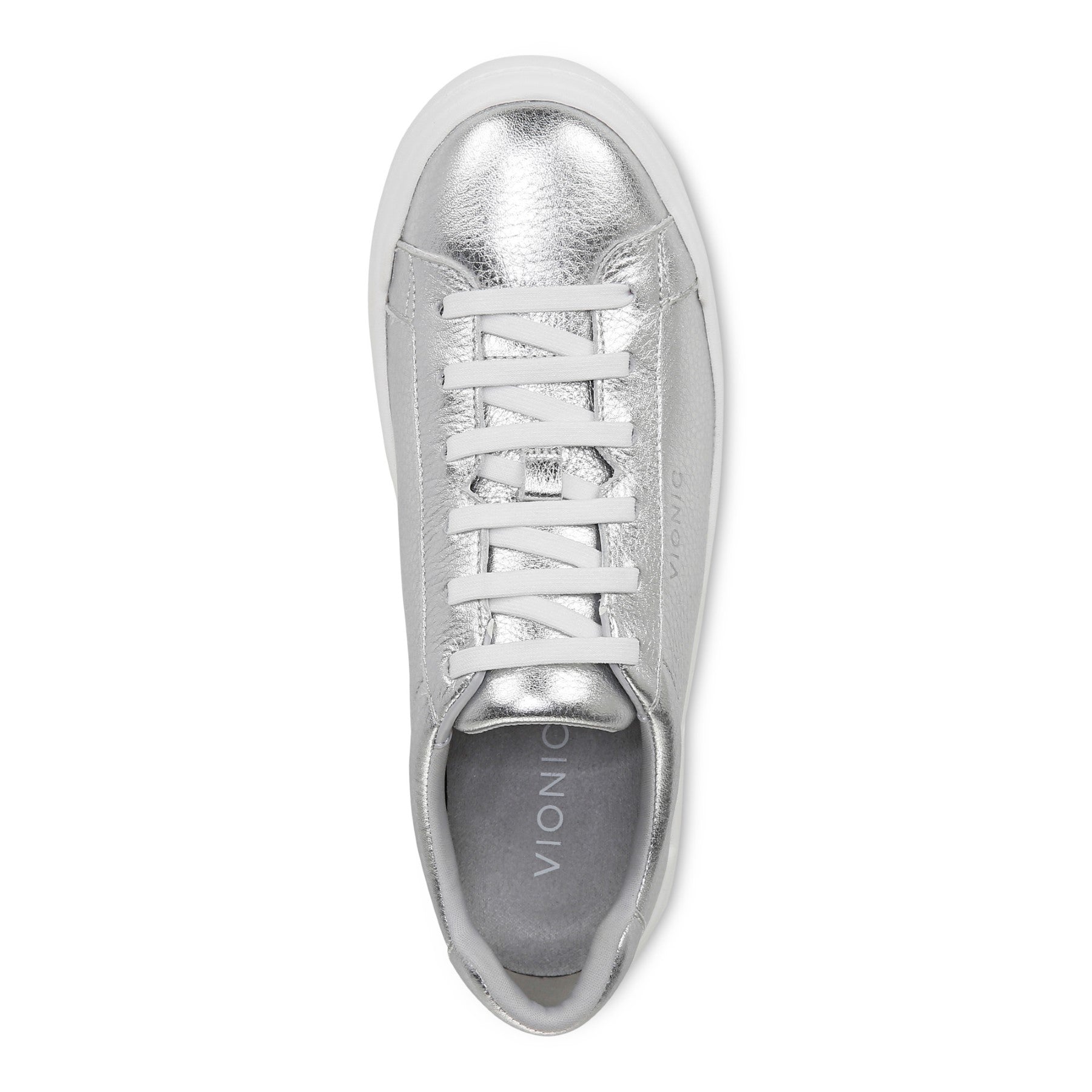 Vionic Colbie womens Slip On/Loafer/Moc Shoe - Silver - Top