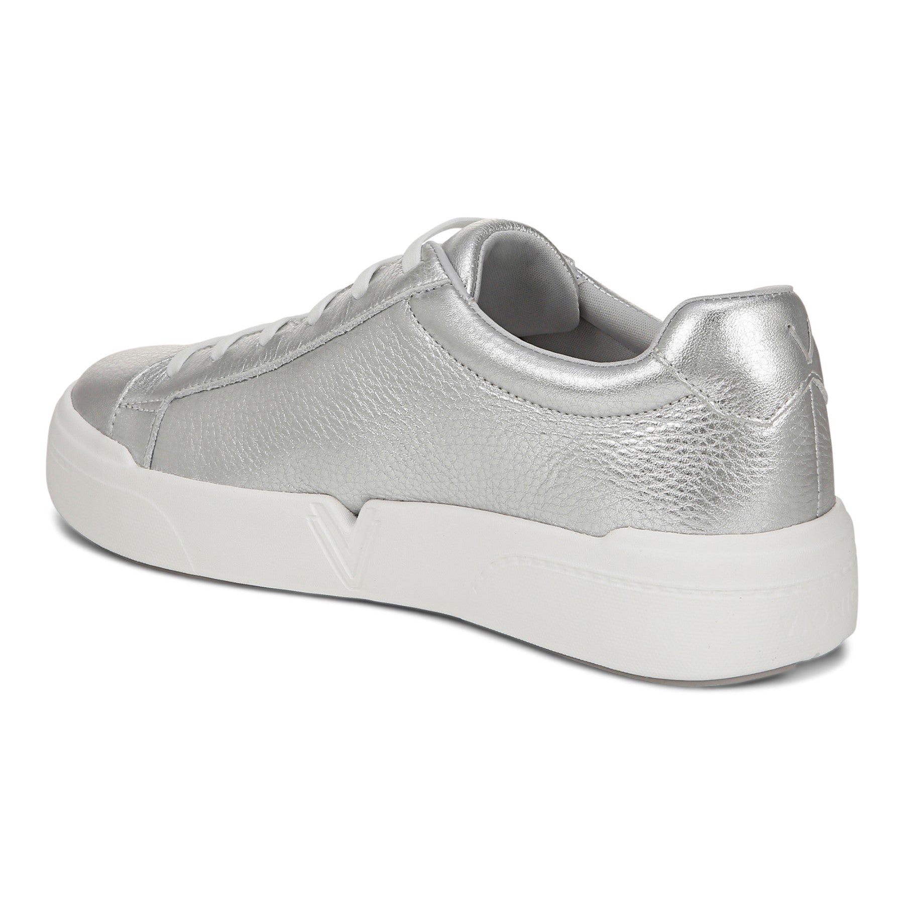 Vionic Colbie womens Slip On/Loafer/Moc Shoe - Silver - Back angle