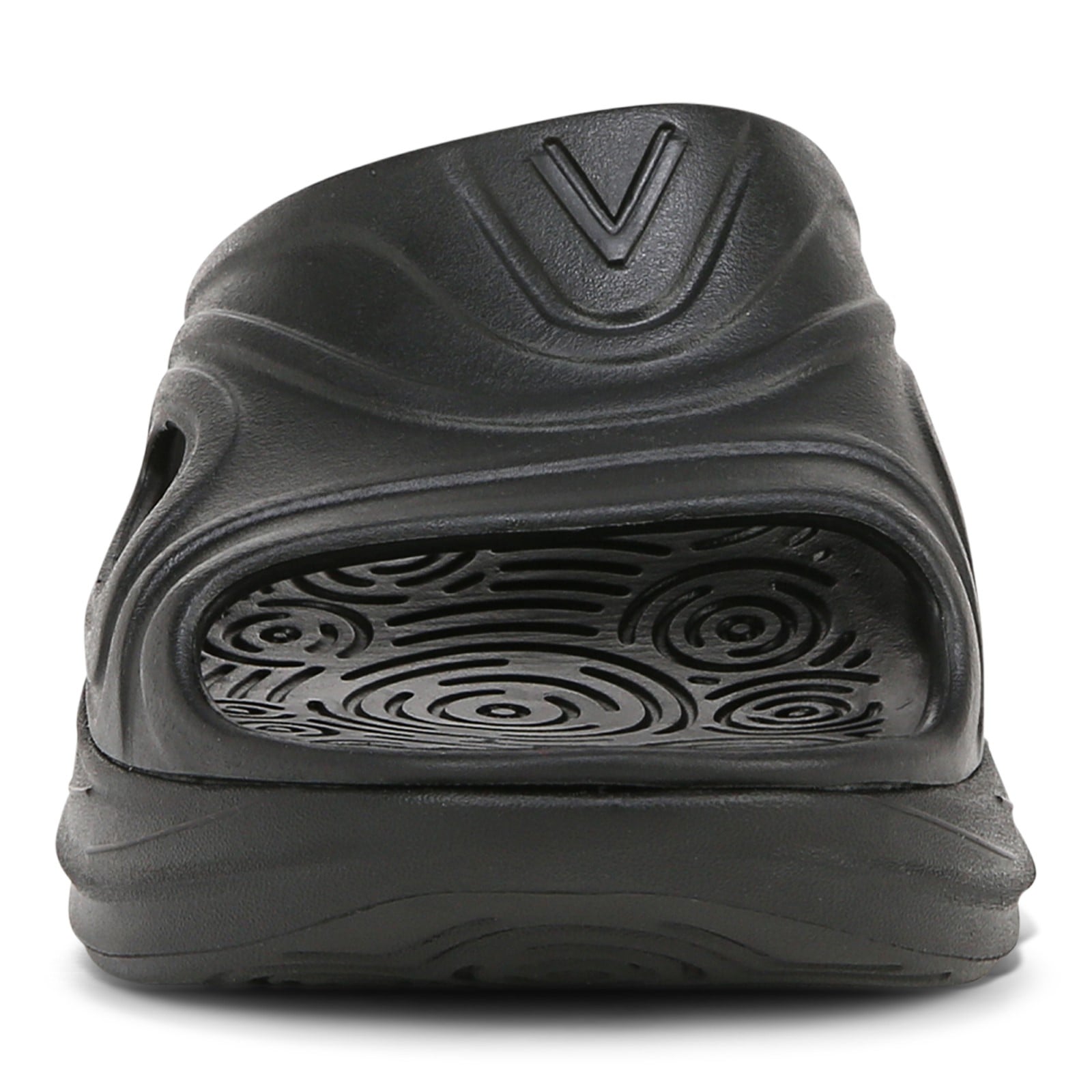 Vionic Cove Rx unisex Slide Sandal - Black - Front