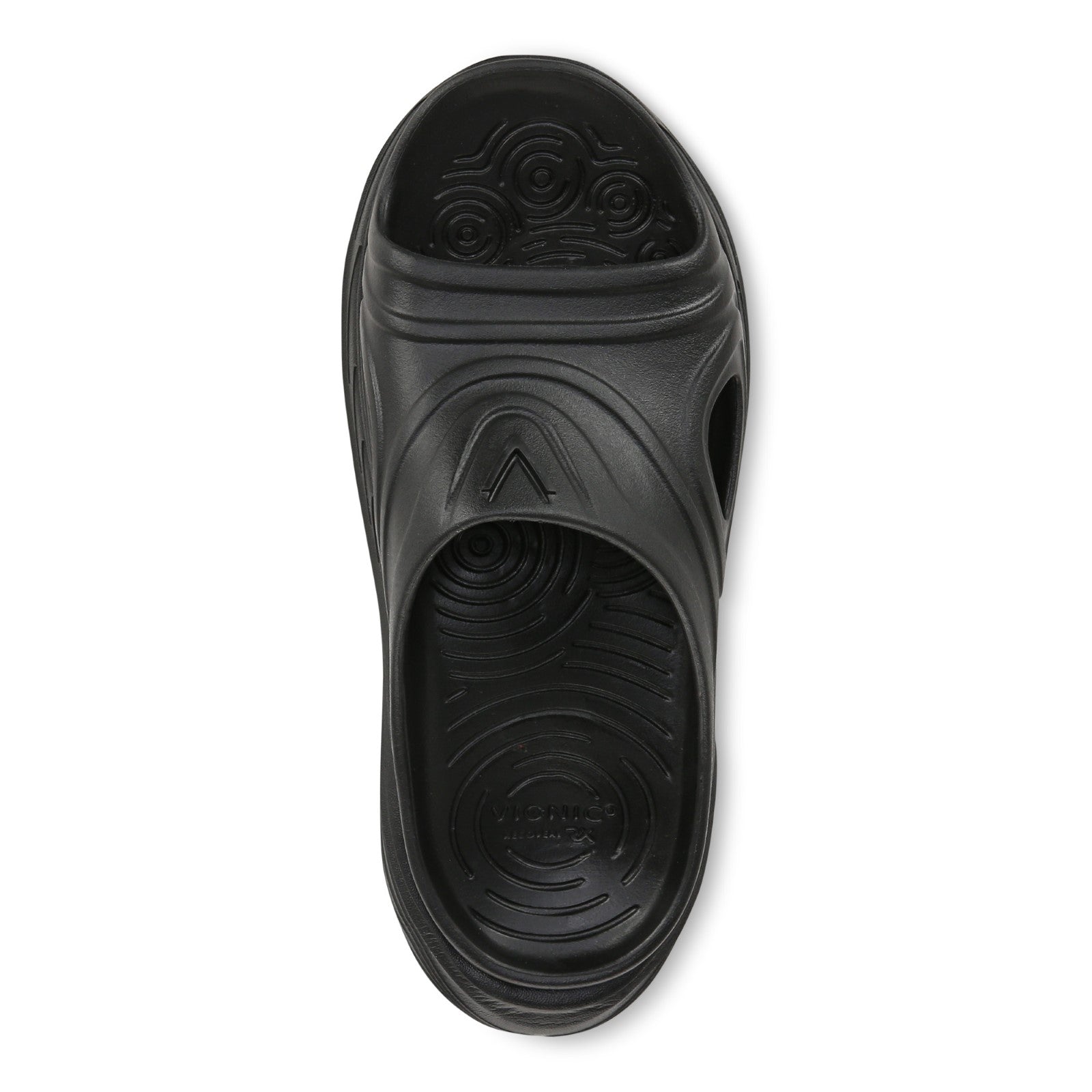 Vionic Cove Rx unisex Slide Sandal - Black - Top