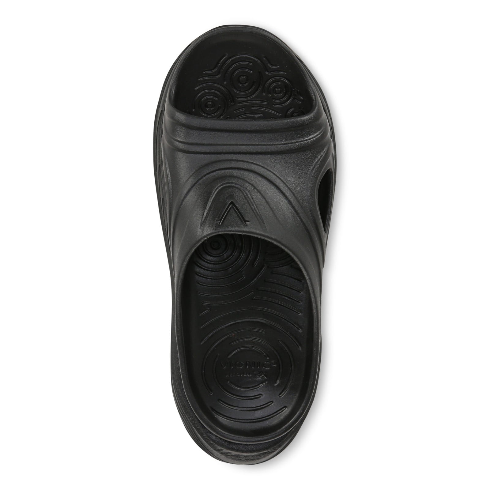 Vionic Cove Rx unisex Slide Sandal - Black - Top