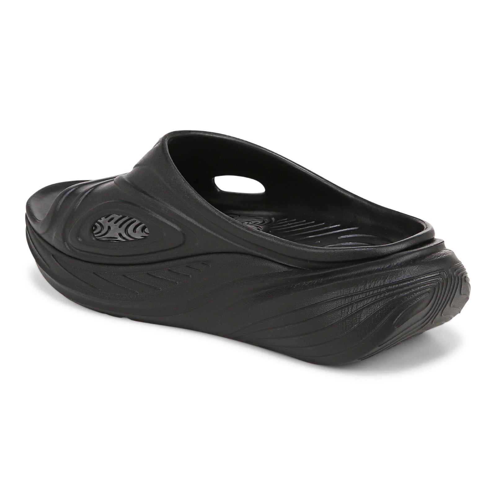 Vionic Cove Rx unisex Slide Sandal - Black - Back angle