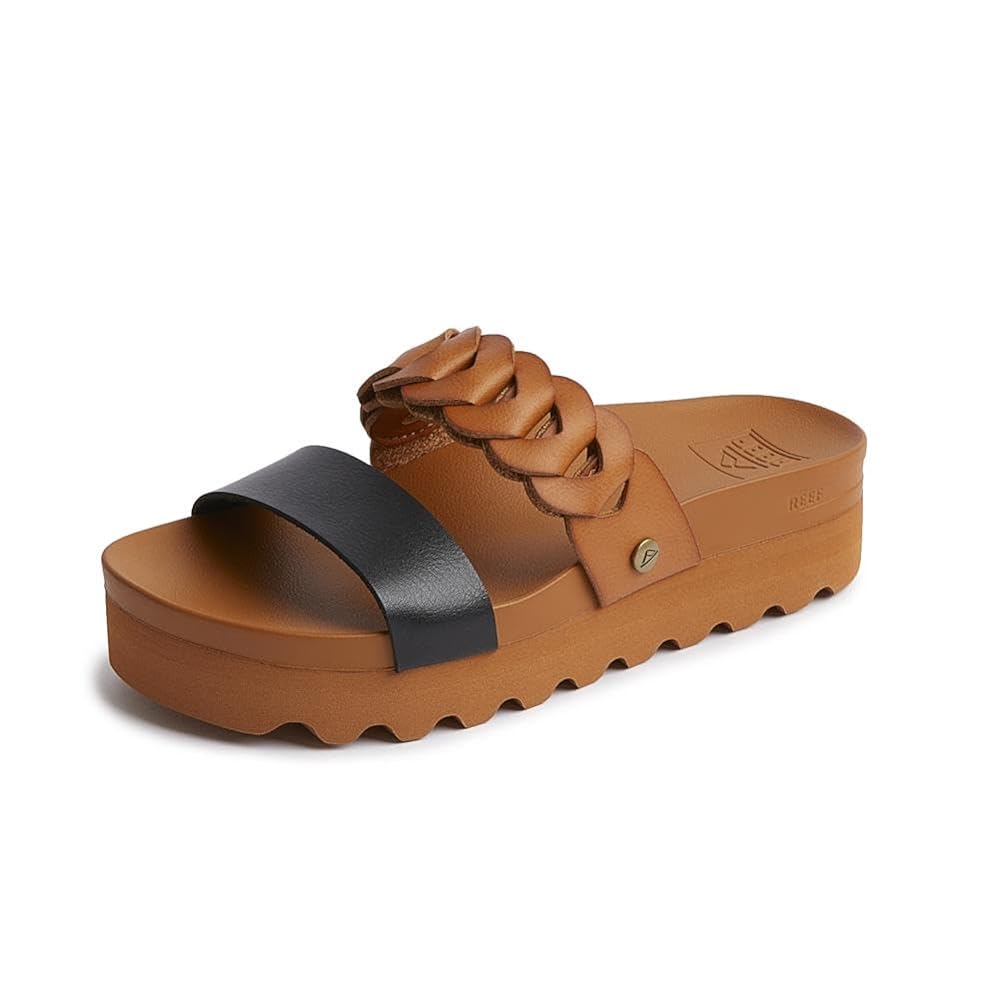 Reef Cshn Vista Hi Twist Women's Sandals in Cognac Black