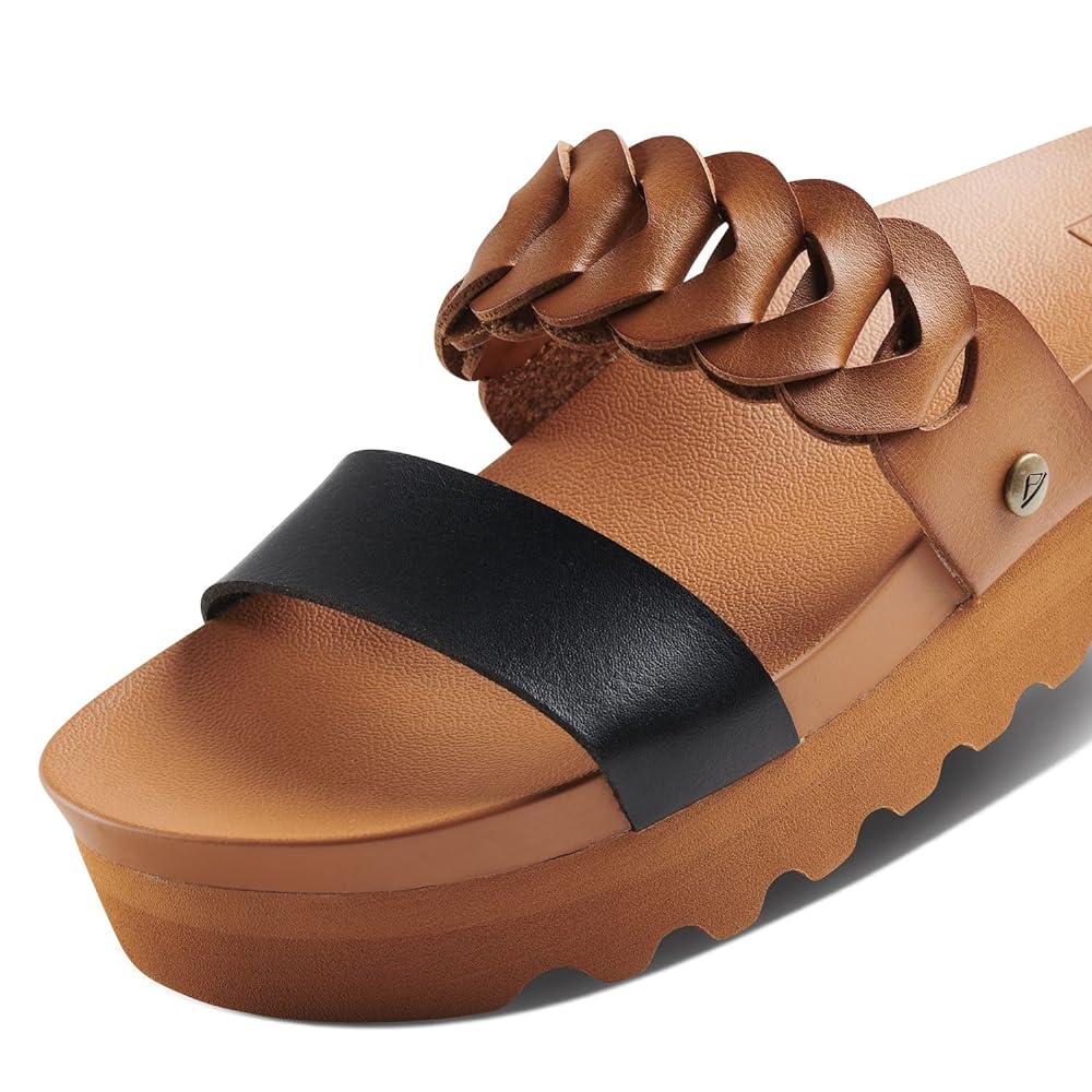 Reef Cshn Vista Hi Twist Women's Sandals - Cognac Black