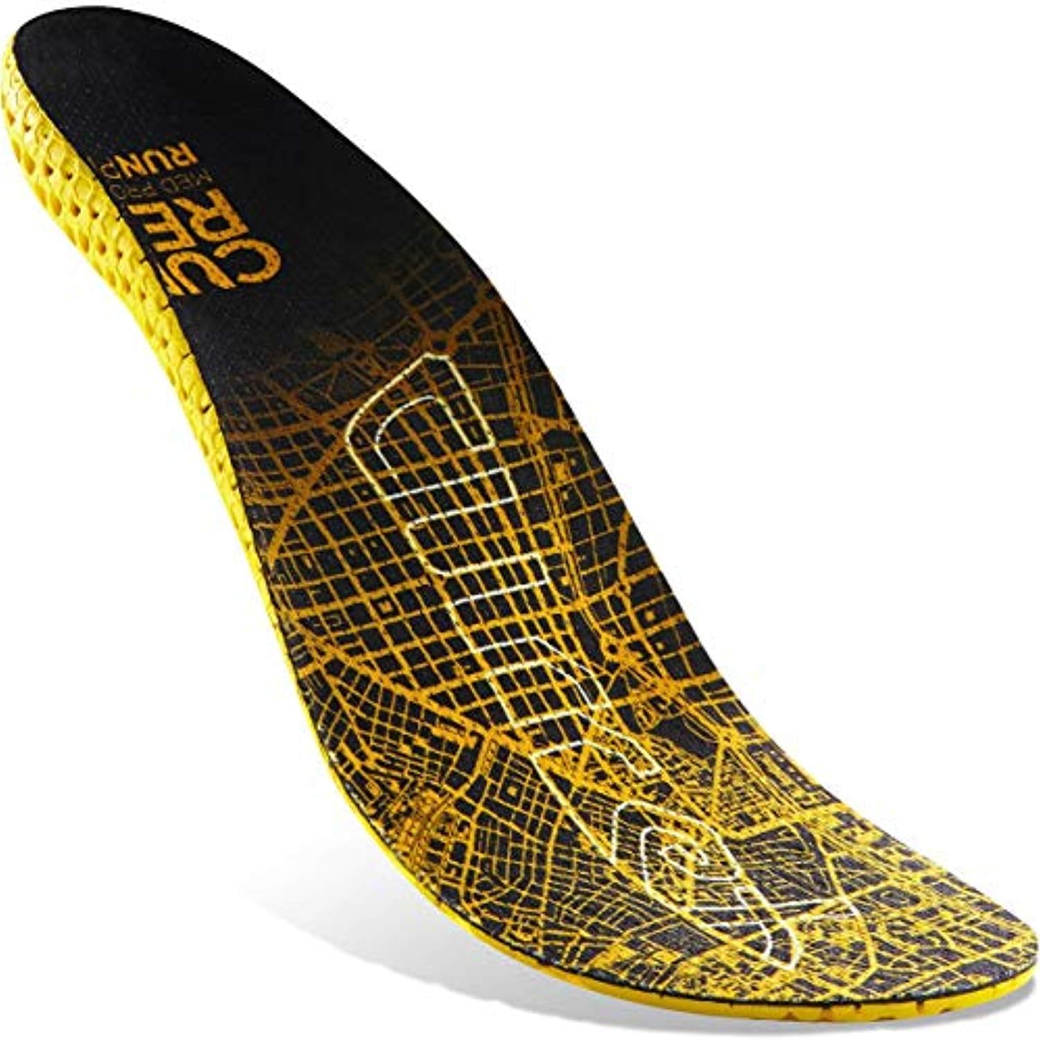 Currex RunPro Insoles - Cushioning / Dynamic Running Shoe Inserts - Medium Arch - Orange