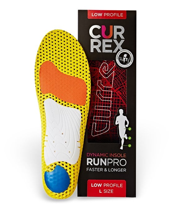 CurrexSole RunPro Insoles - Low Arch Walking / Running Shoe Inserts -  Low Arch - Red