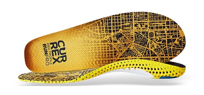CurrexSole RunPro Insoles - Medium Arch Walking / Running Shoe Inserts - Medium Arch - Orange