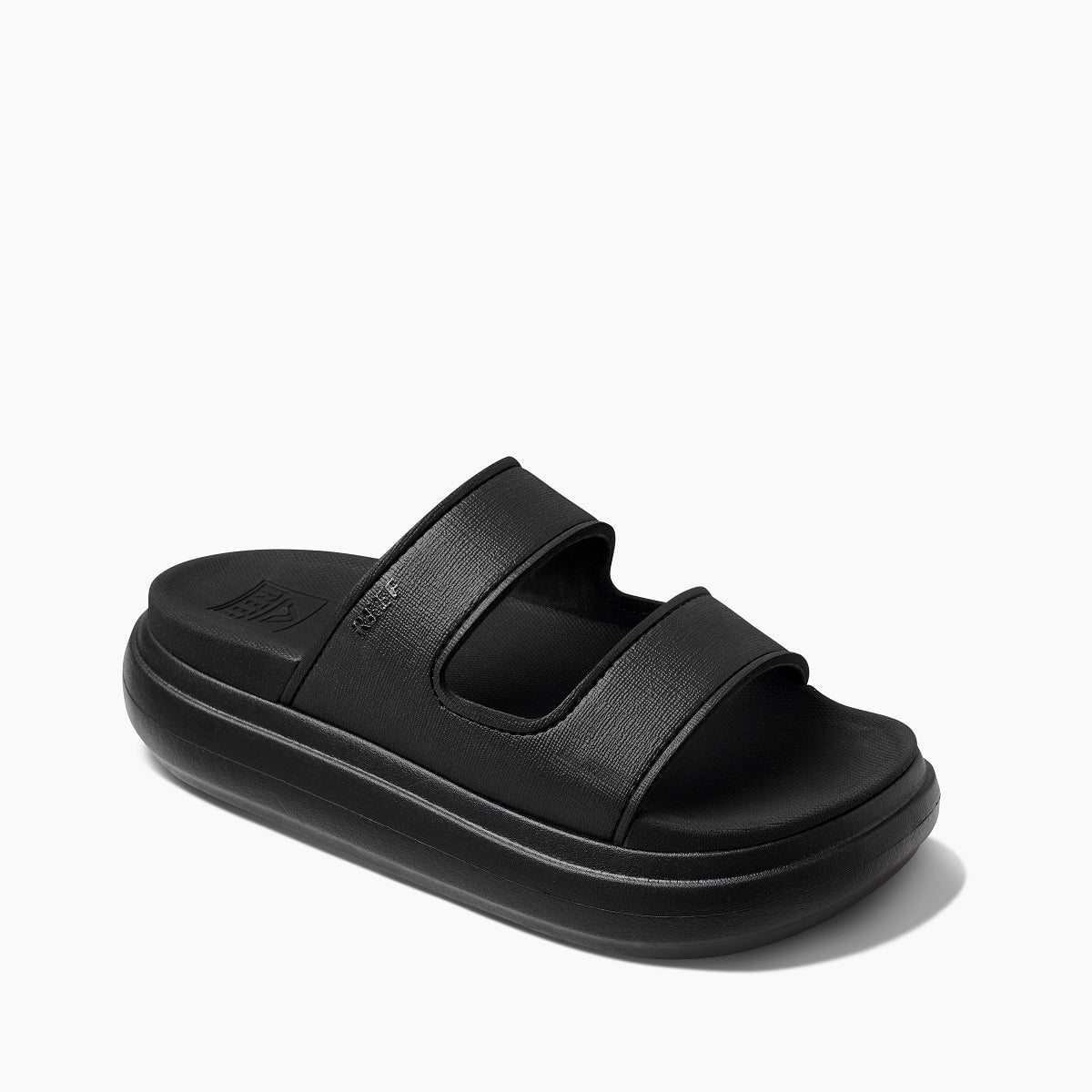 Reef Cushion Bondi 2 Bar Women's Comfort Sandals in Black/black