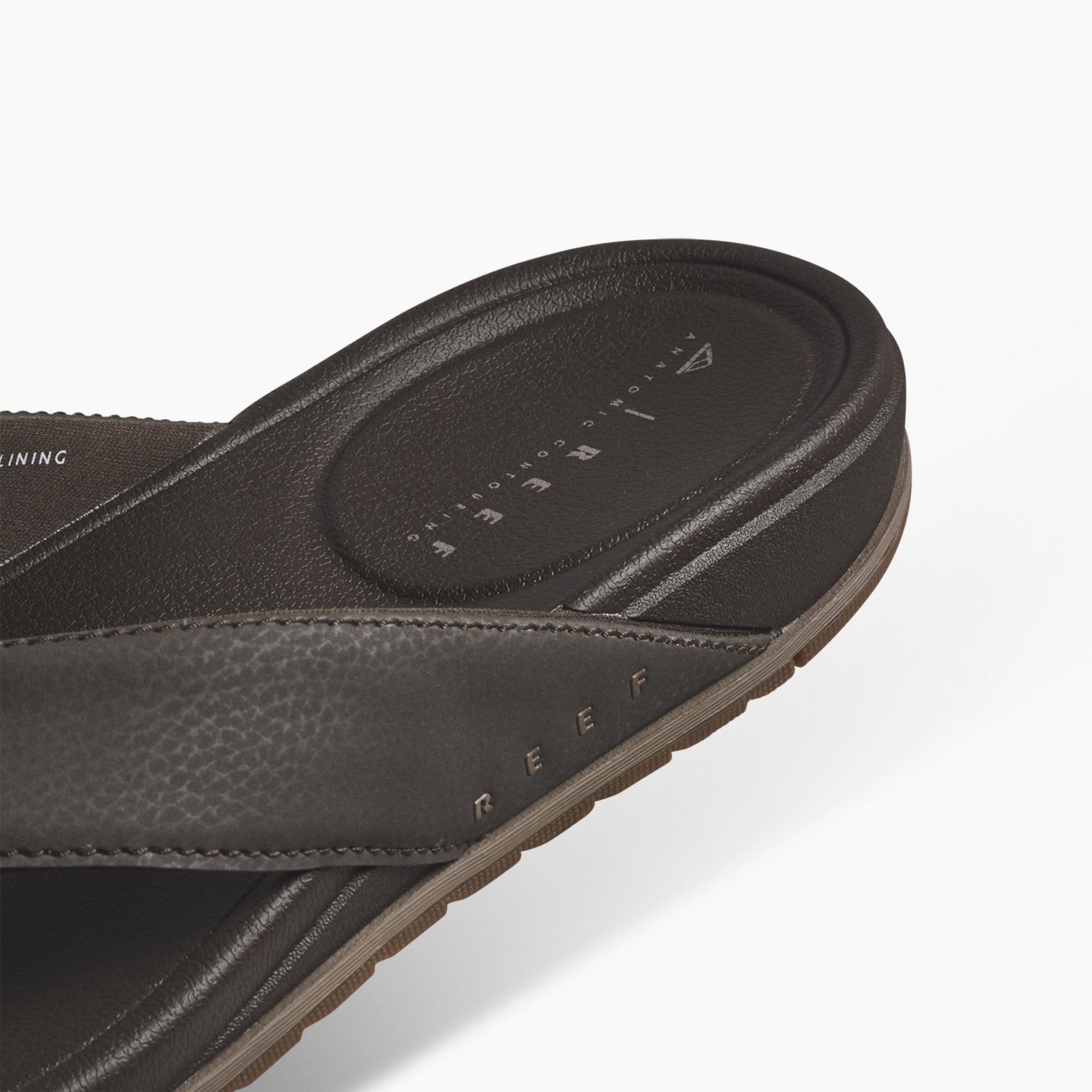 Reef Cushion Bonzer Men\'s Beach Sandals - Brown - Detail
