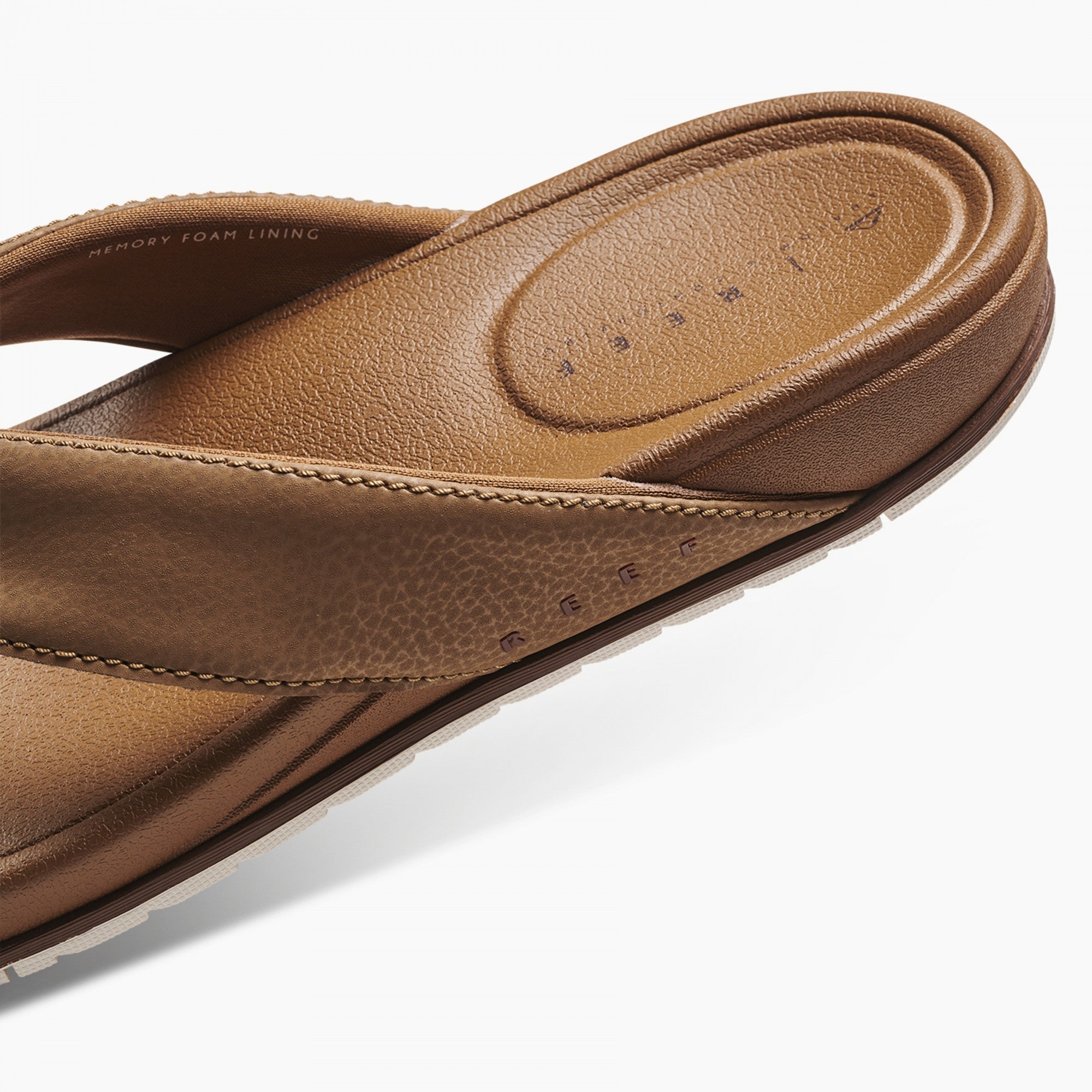 Reef Cushion Bonzer Men\'s Beach Sandals - Tan - Detail
