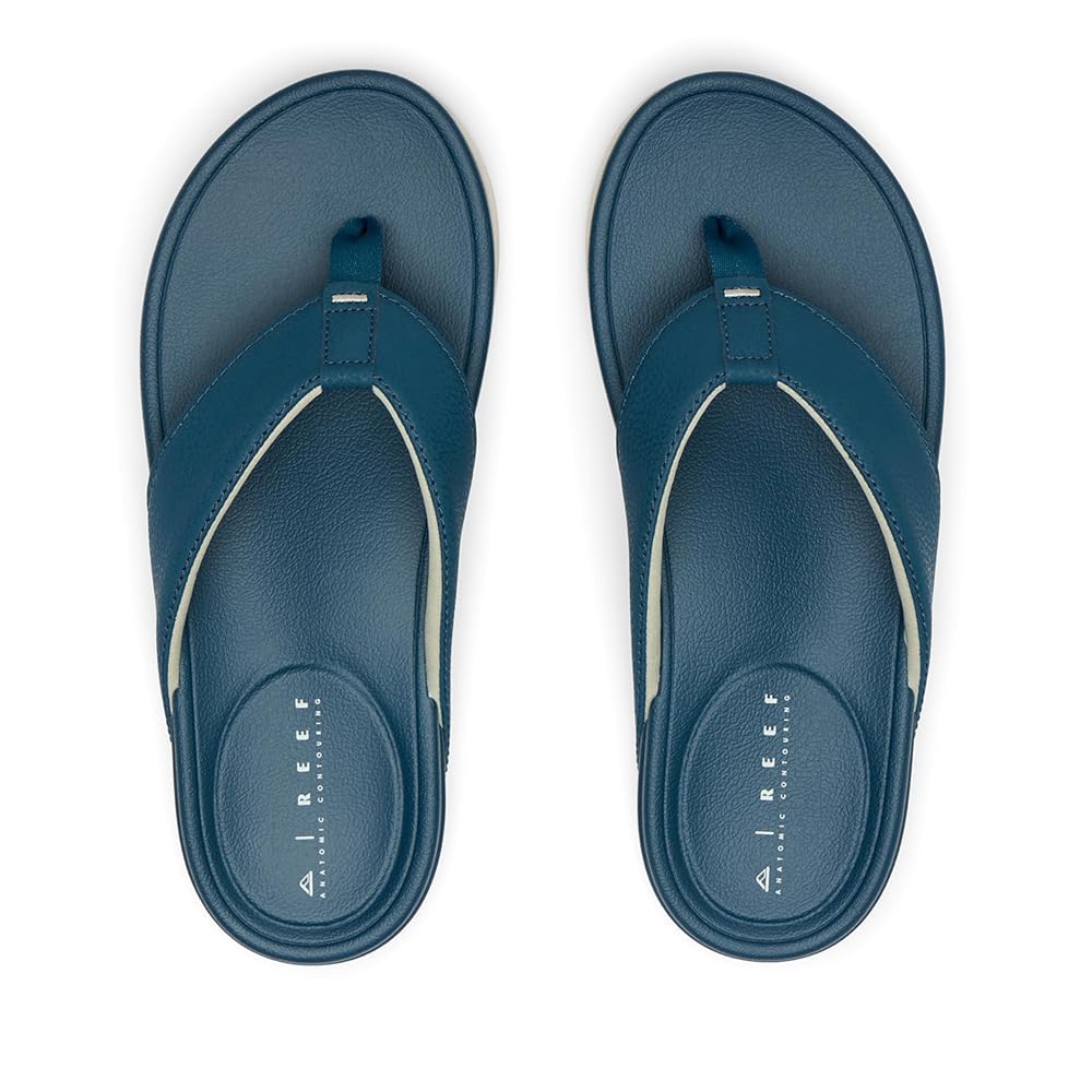 Reef Cushion Bonzer Men's Beach Sandals - Deep Sea/White