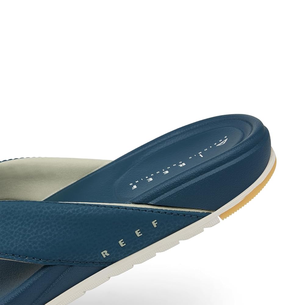 Reef Cushion Bonzer Men's Beach Sandals - Deep Sea/White