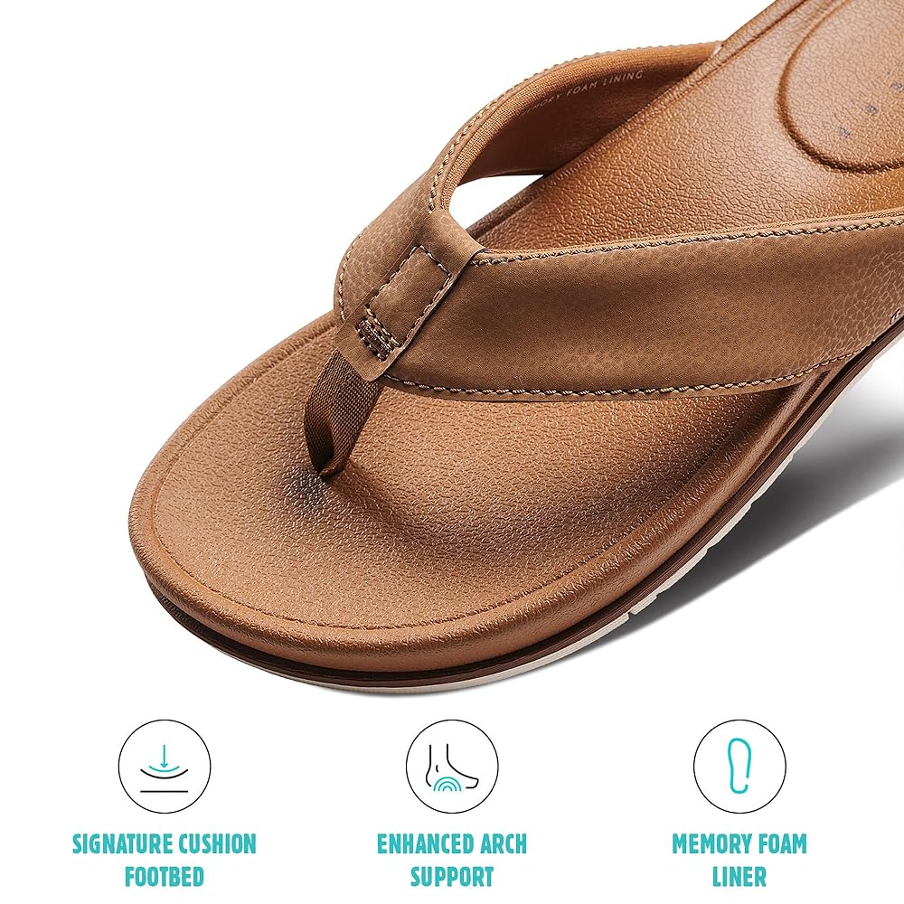 Reef Cushion Bonzer Men's Beach Sandals - Tan