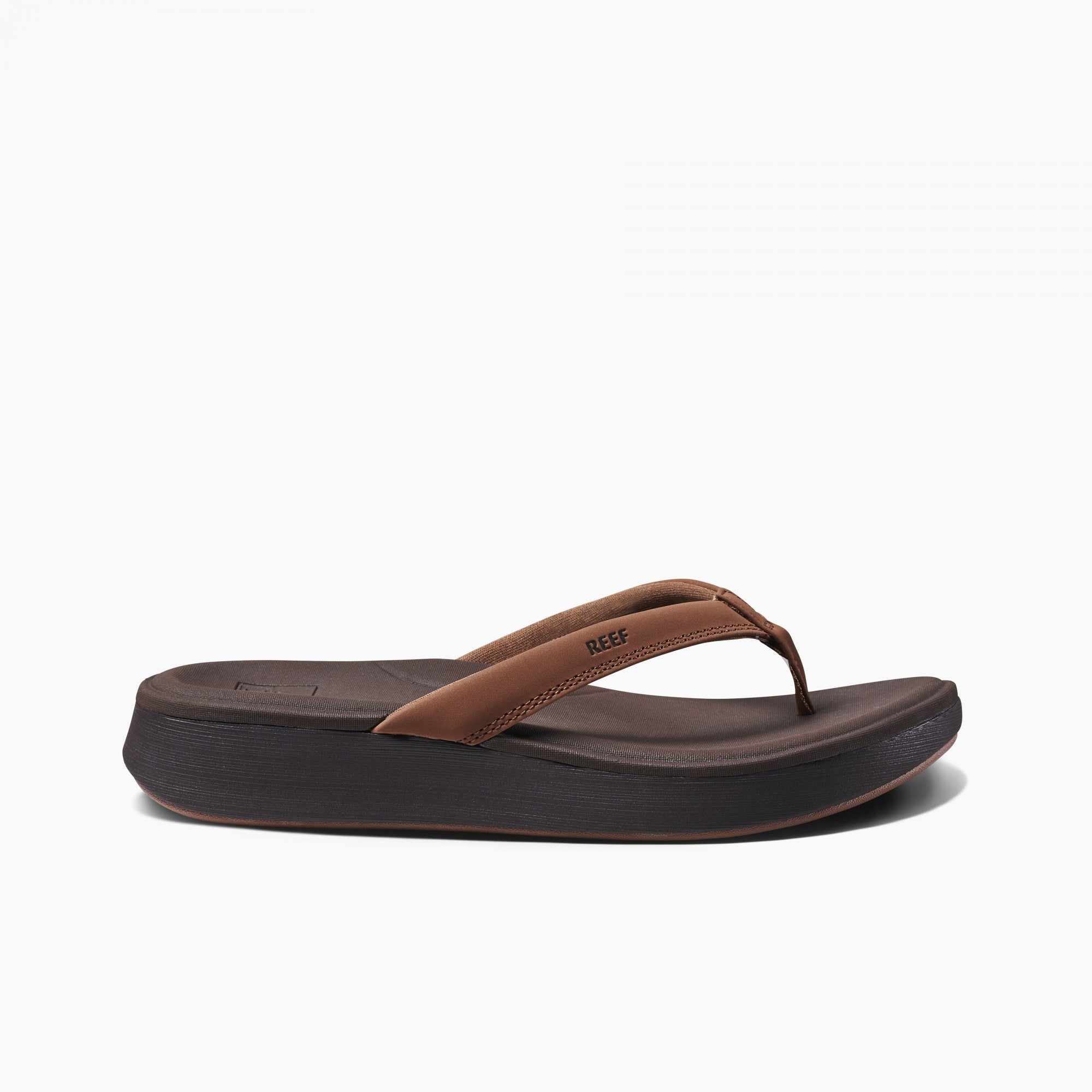 Reef Cushion Cloud Women\'s Comfort Sandals - Espresso - Side
