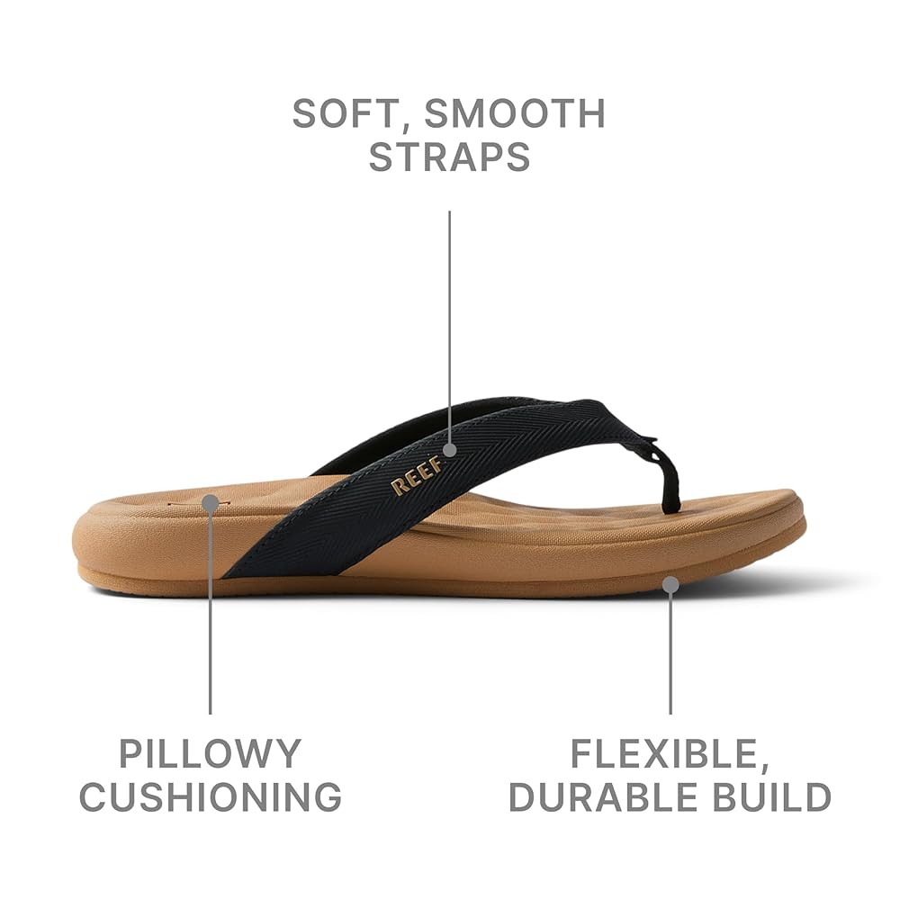 Reef Cushion Melody Women's Comfort Sandals - Black/Tan