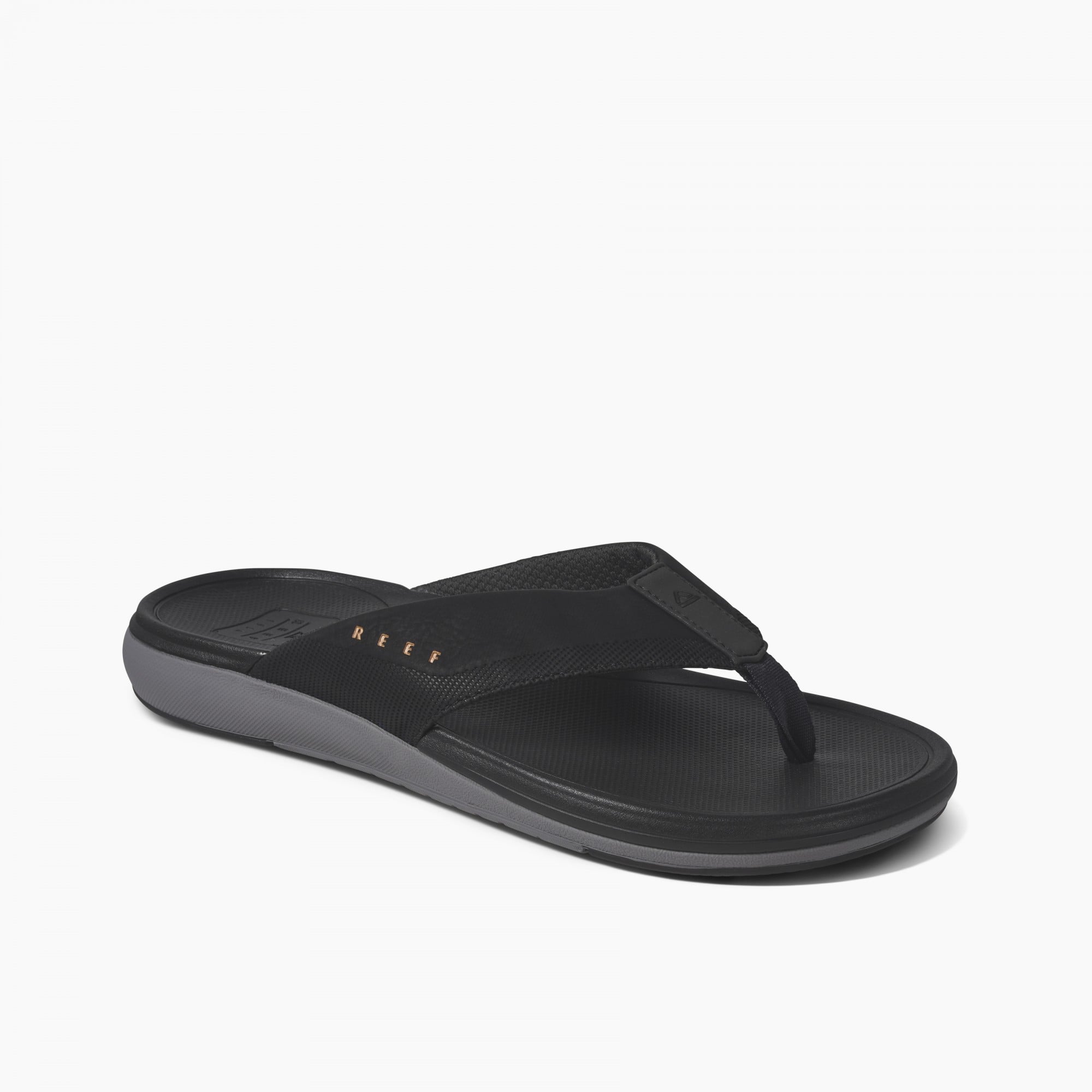 Reef Cushion Norte Men\'s Sandals - Dark Grey - Angle
