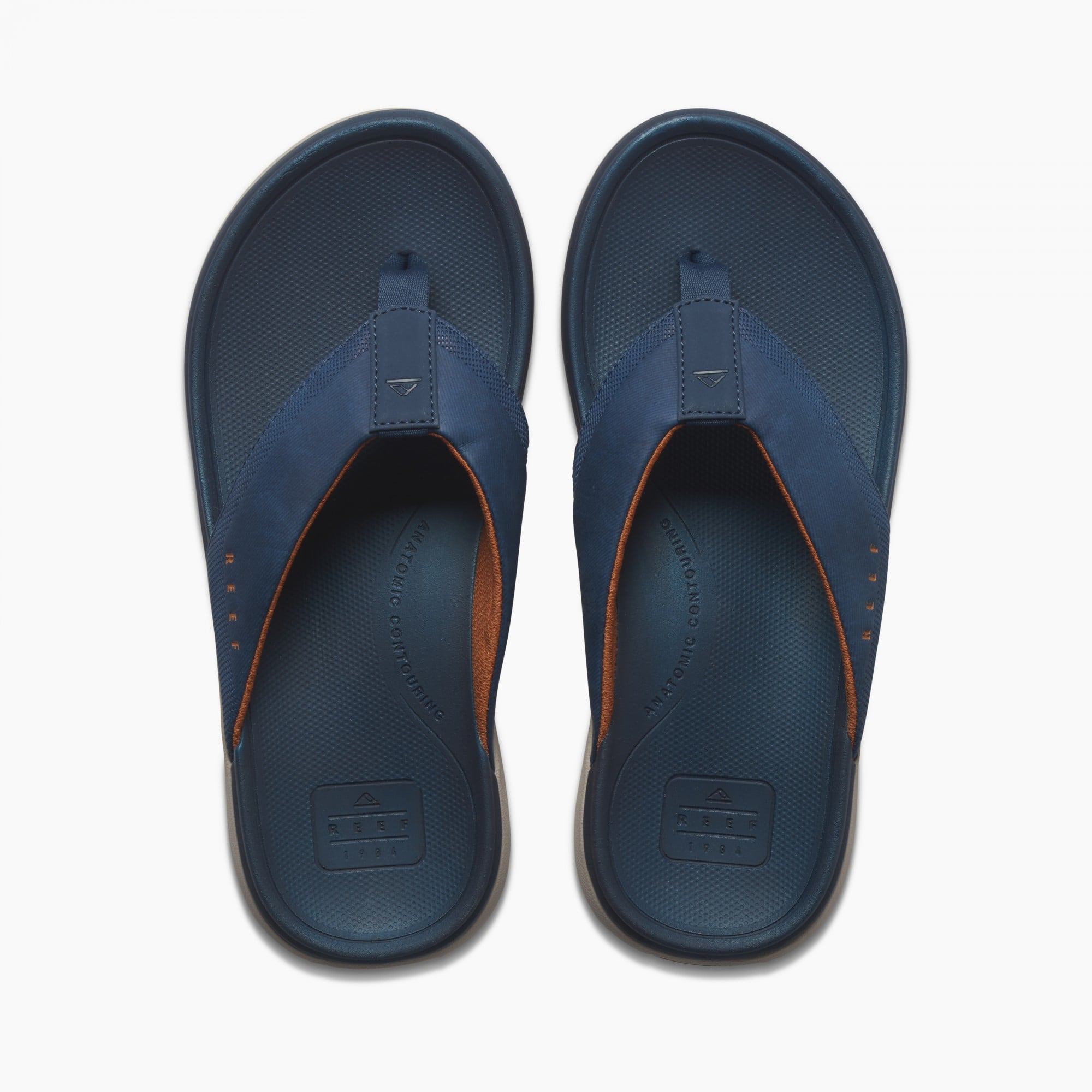 Reef Cushion Norte Men\'s Sandals - Deep Depths/sienna - Top