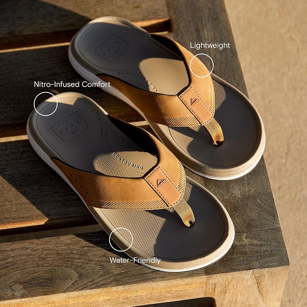 Reef Cushion Norte Men's Sandals - Dark Grey