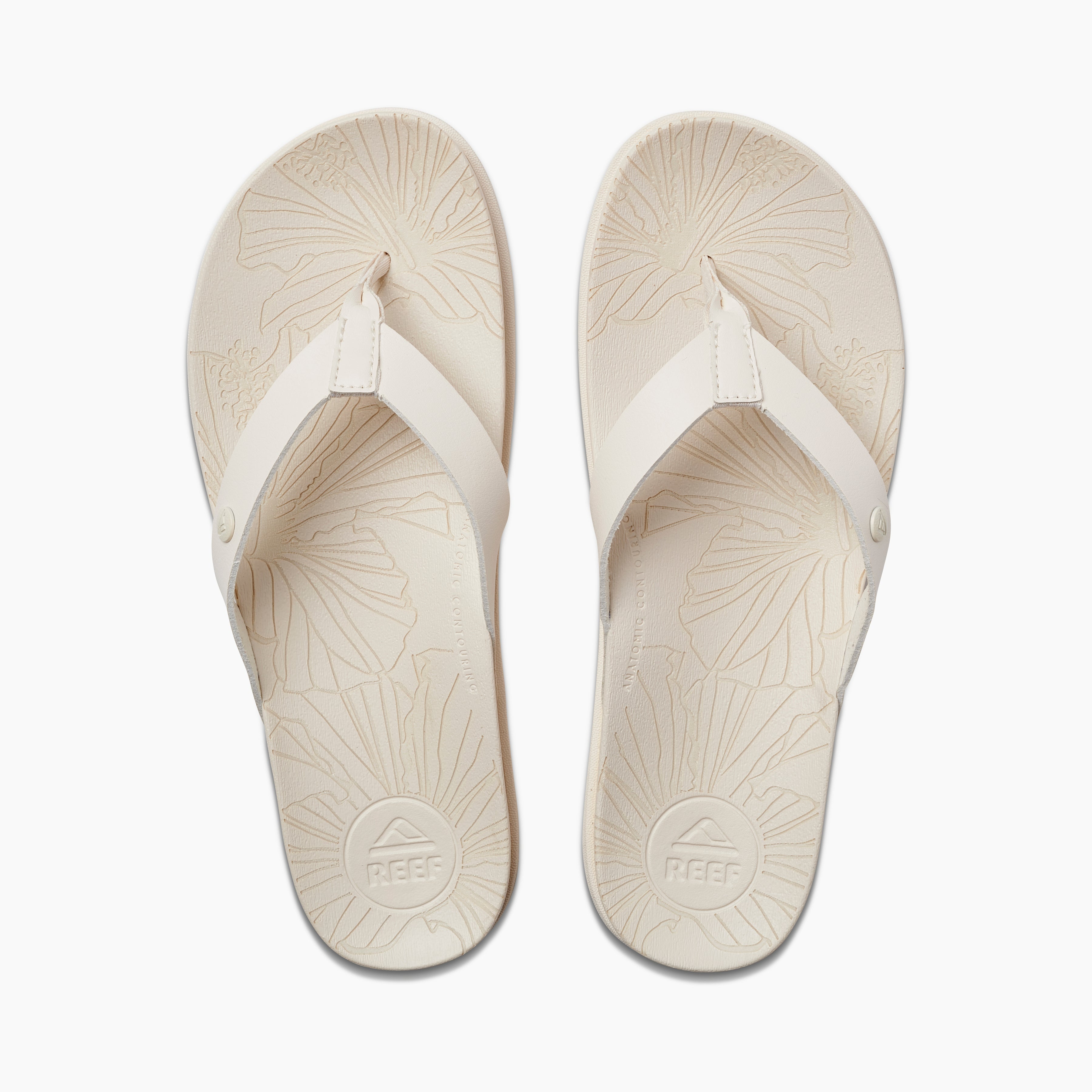 Reef Cushion Porto Cruz Women\'s Sandals - Whisper White - Top