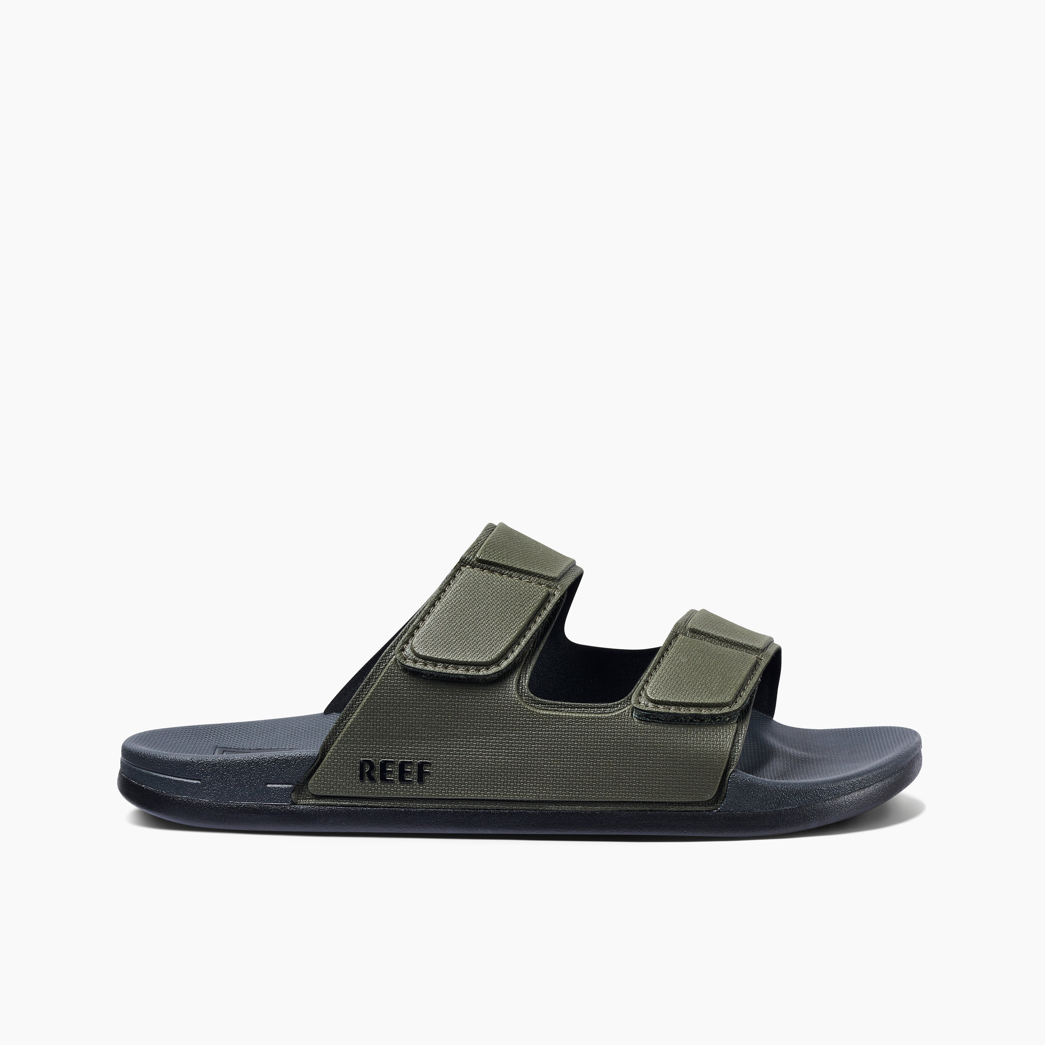Reef Cushion Tradewind Men\'s Sandals - Grey/olive - Side