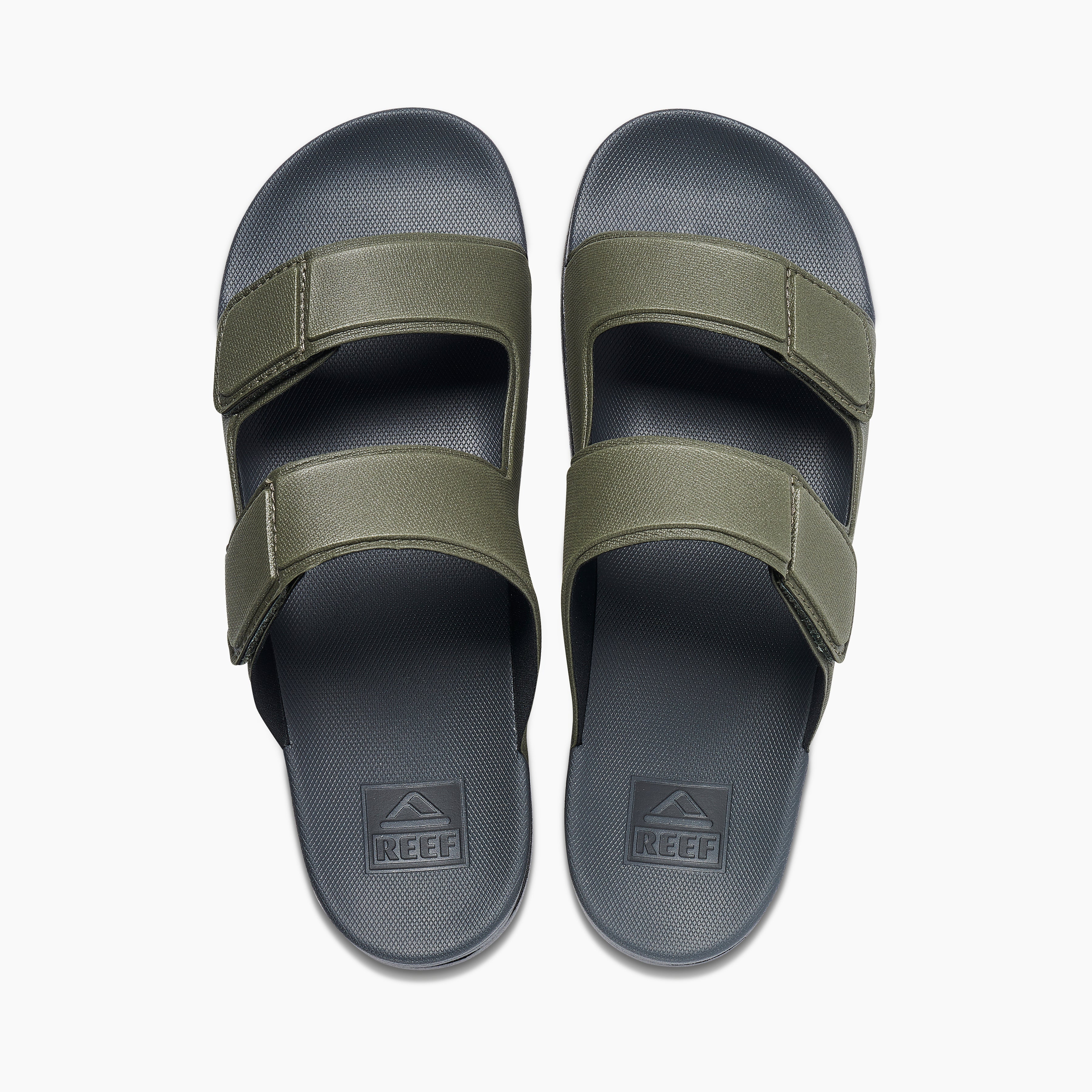 Reef Cushion Tradewind Men\'s Sandals - Grey/olive - Top