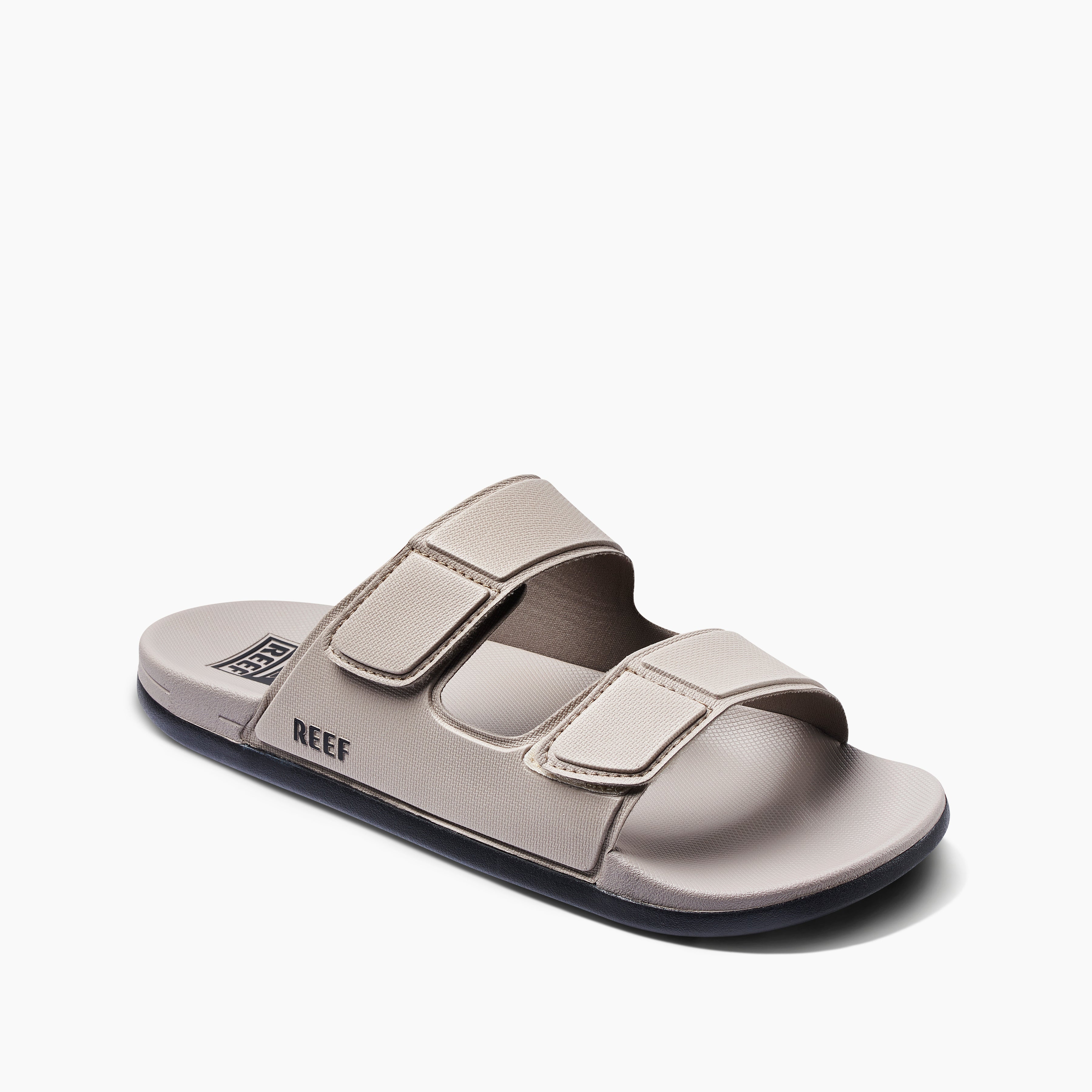 Reef Cushion Tradewind Men\'s Sandals - Taupe/black - Angle