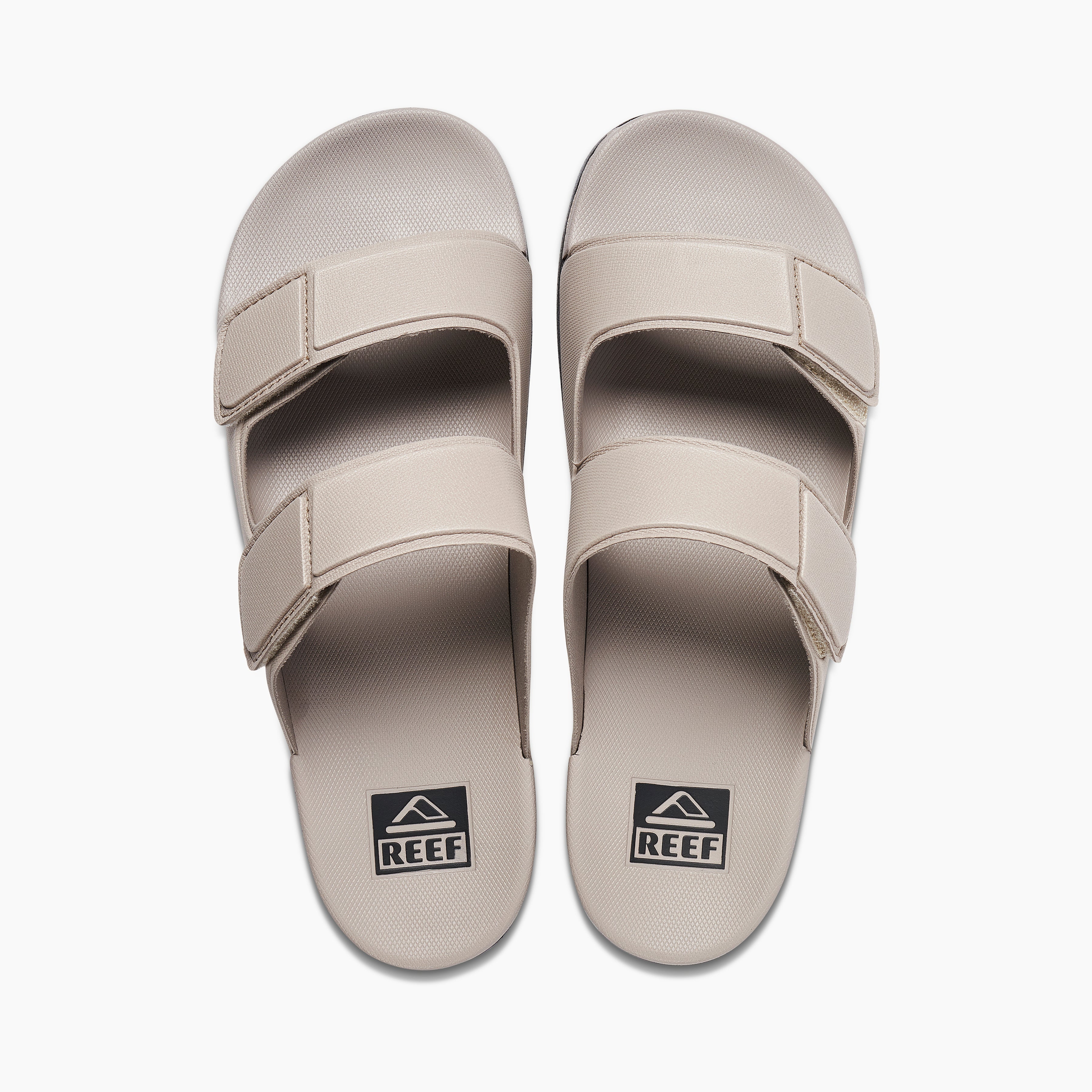 Reef Cushion Tradewind Men\'s Sandals - Taupe/black - Top