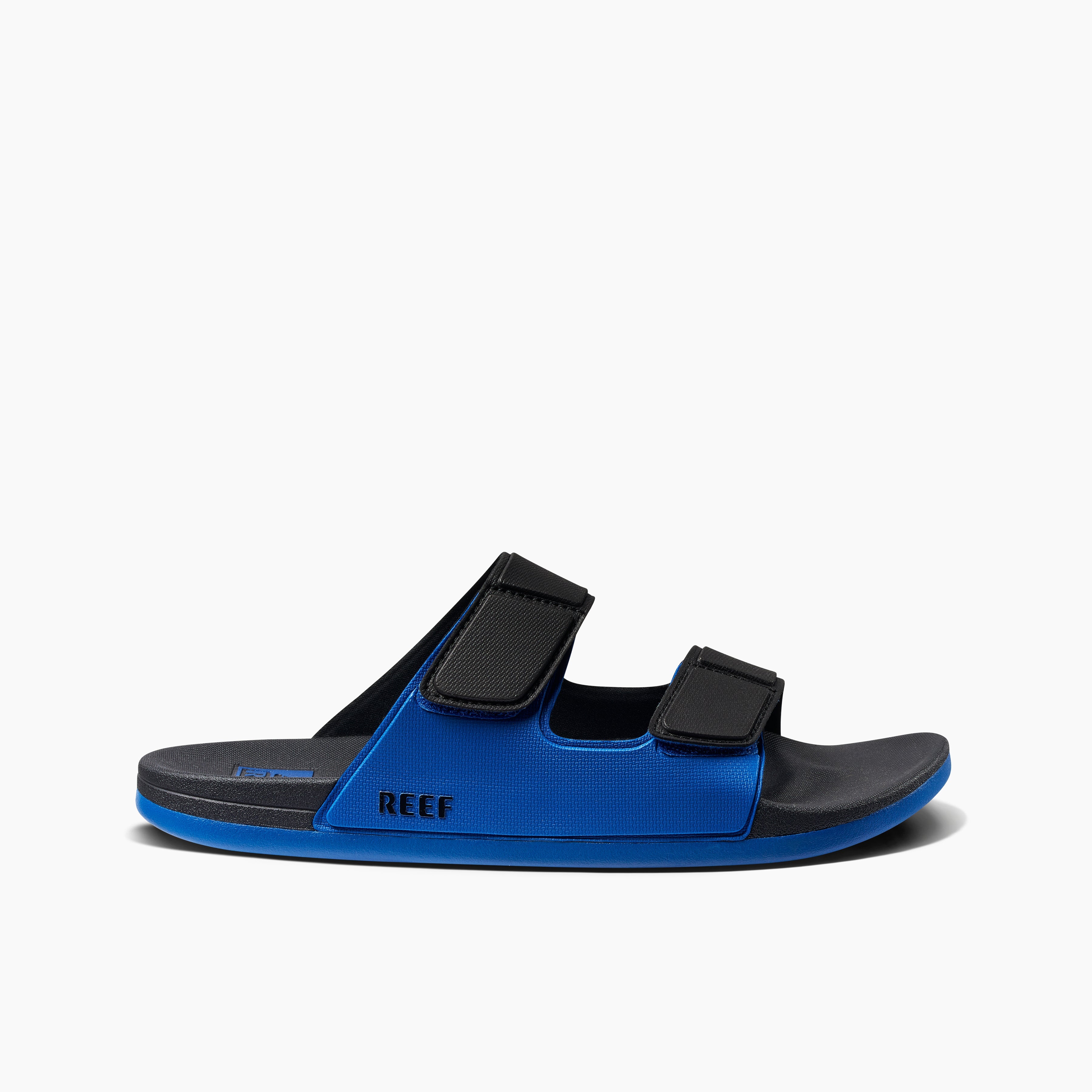 Reef Cushion Tradewind Men\'s Sandals - Black/blue/black - Side