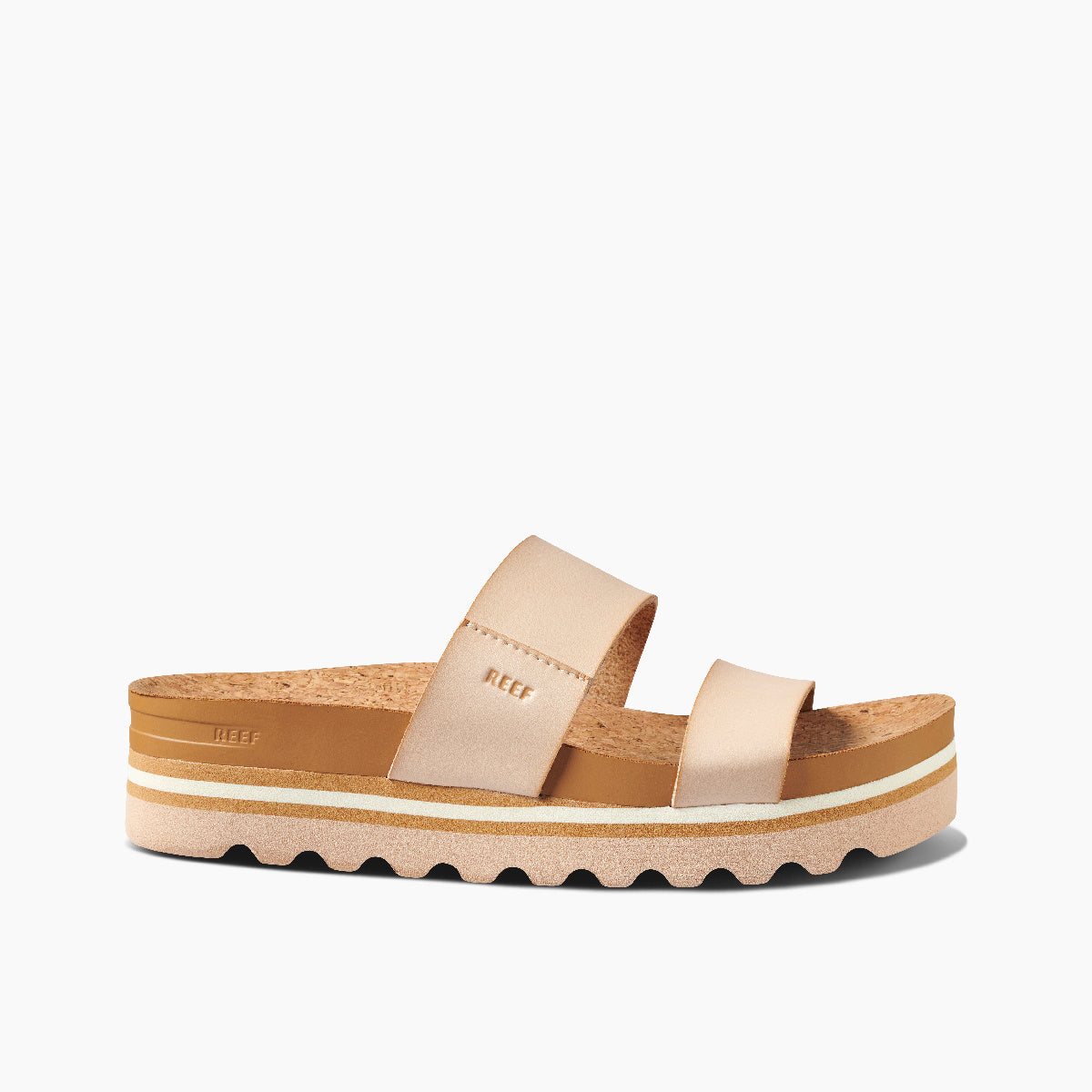 Reef Cushion Vista Hi Women's Sandals - Seashell - Side