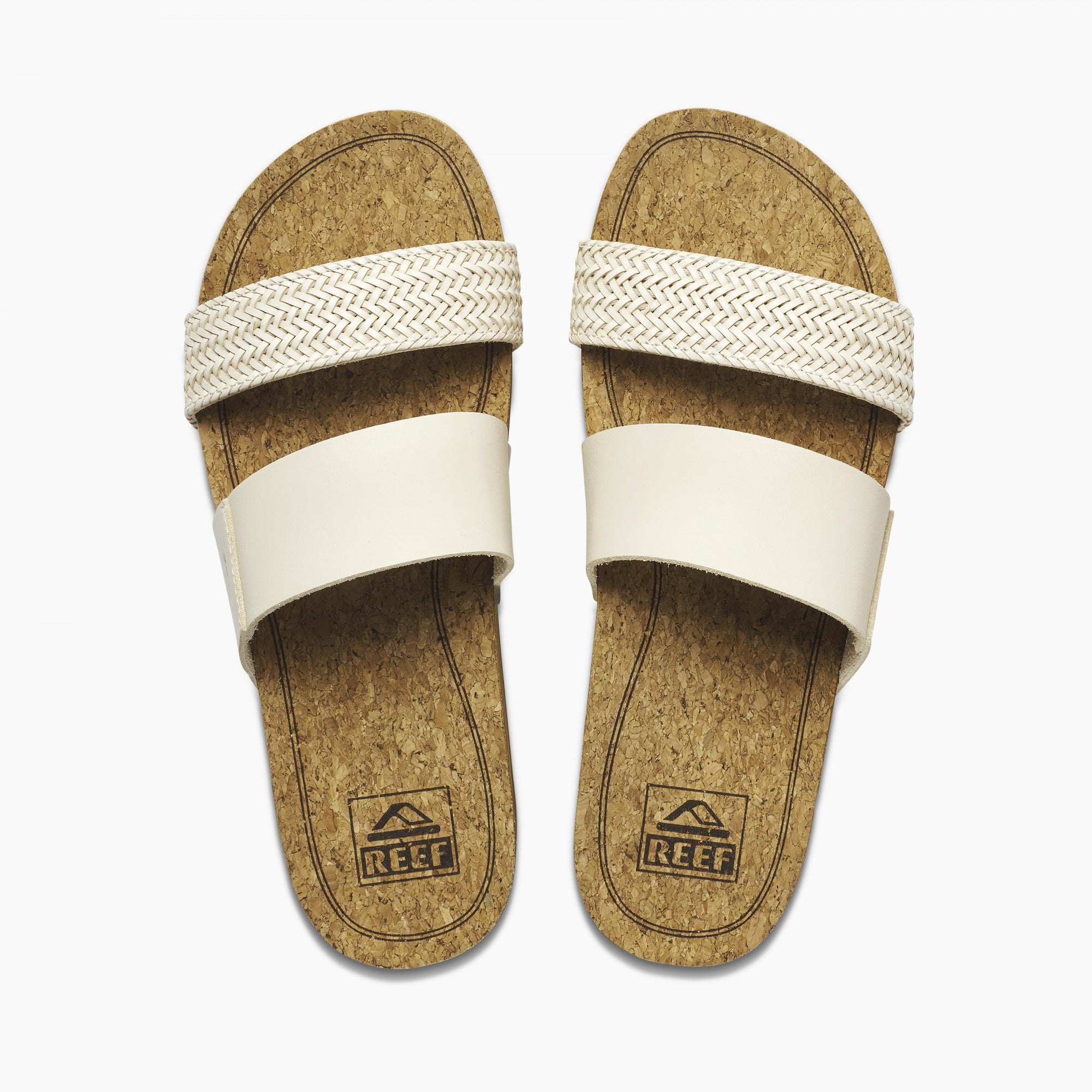 Reef Cushion Vista Hi Women\'s Slide Sandals - Vintage - Top