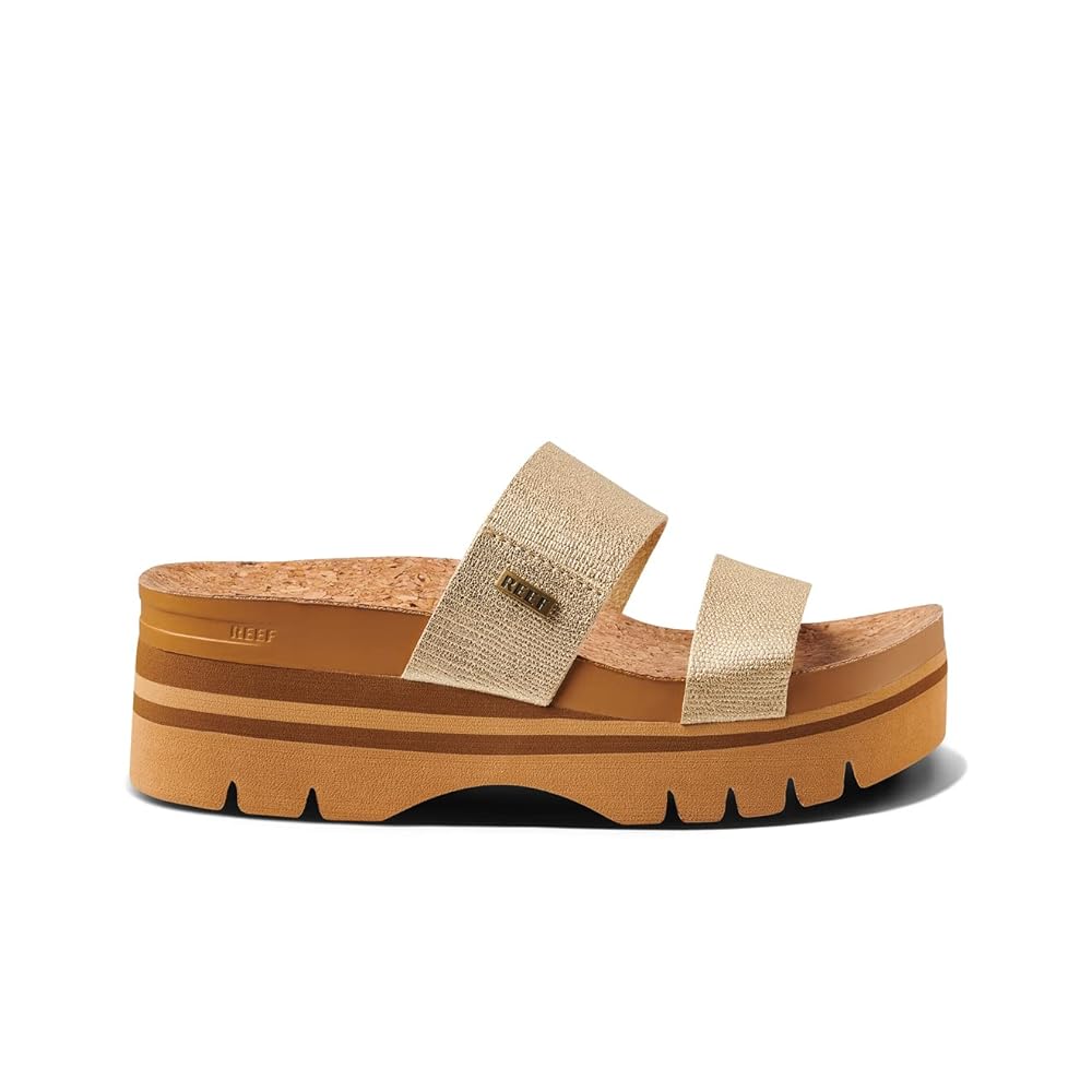 Reef Cushion Vista Hi 2.5 Women's Platform Sandals - Champagne