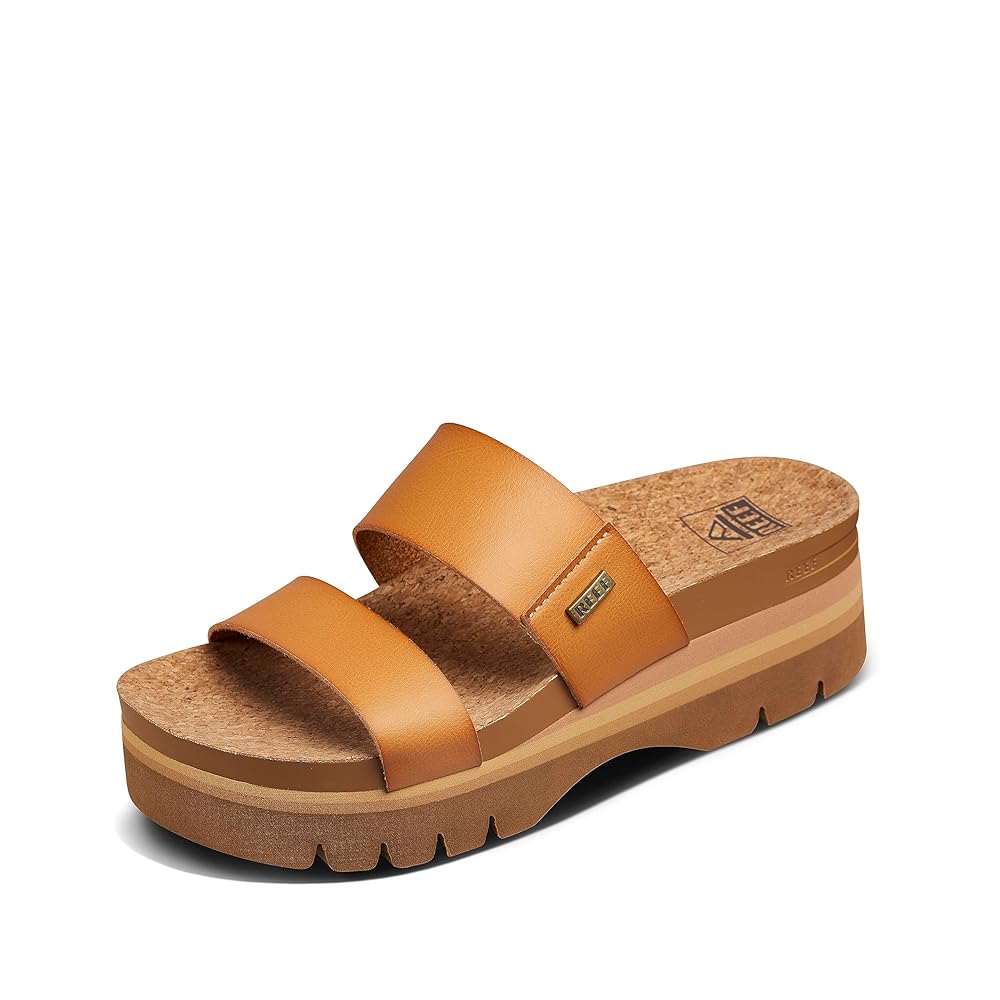 Reef Cushion Vista Hi 2.5 Women's Platform Sandals in Natural