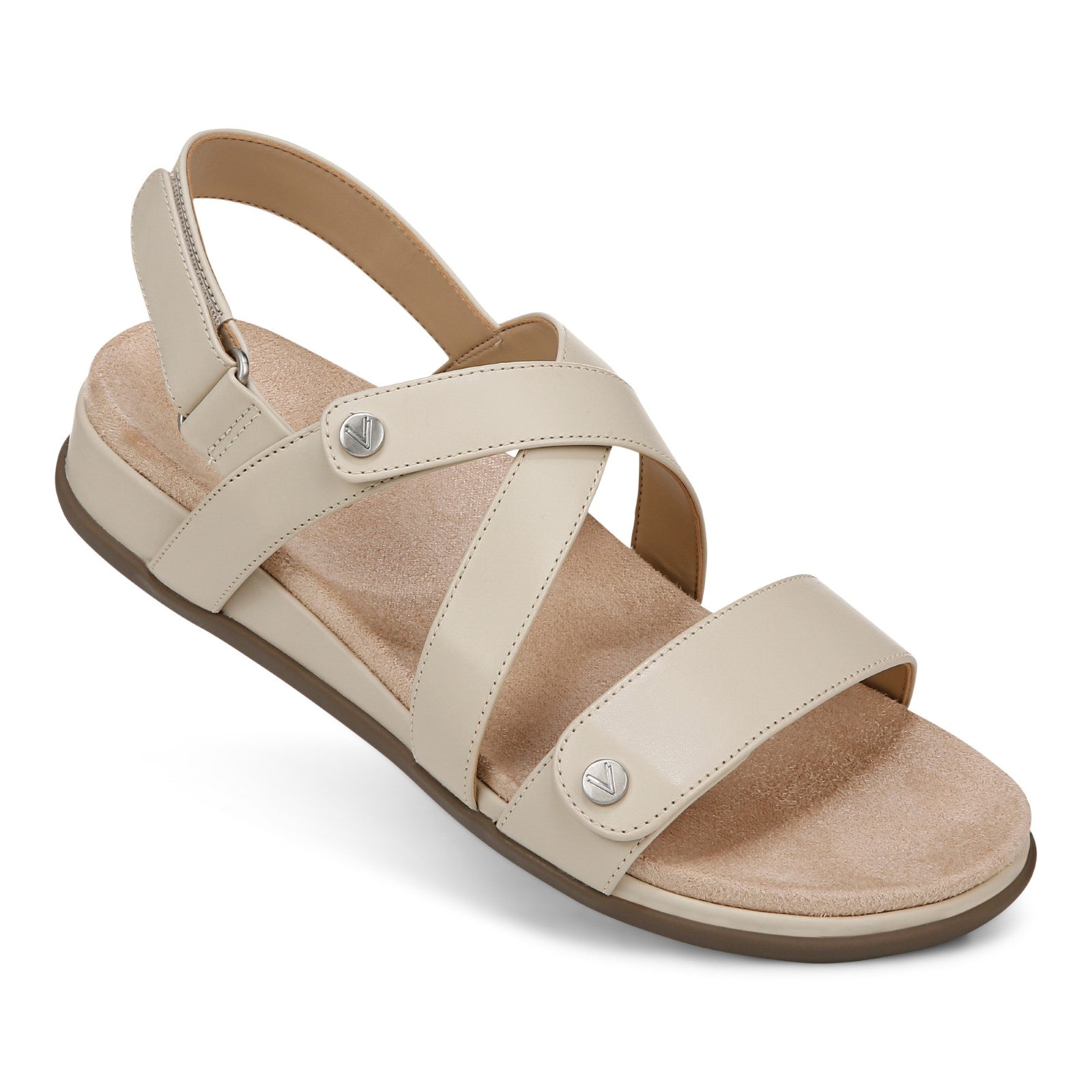 Vionic Cypress Womens Strappy Sandal Sandals - Parchment Leather - CYPRESS-J0830L1250-PARCHMENT-13fl-med