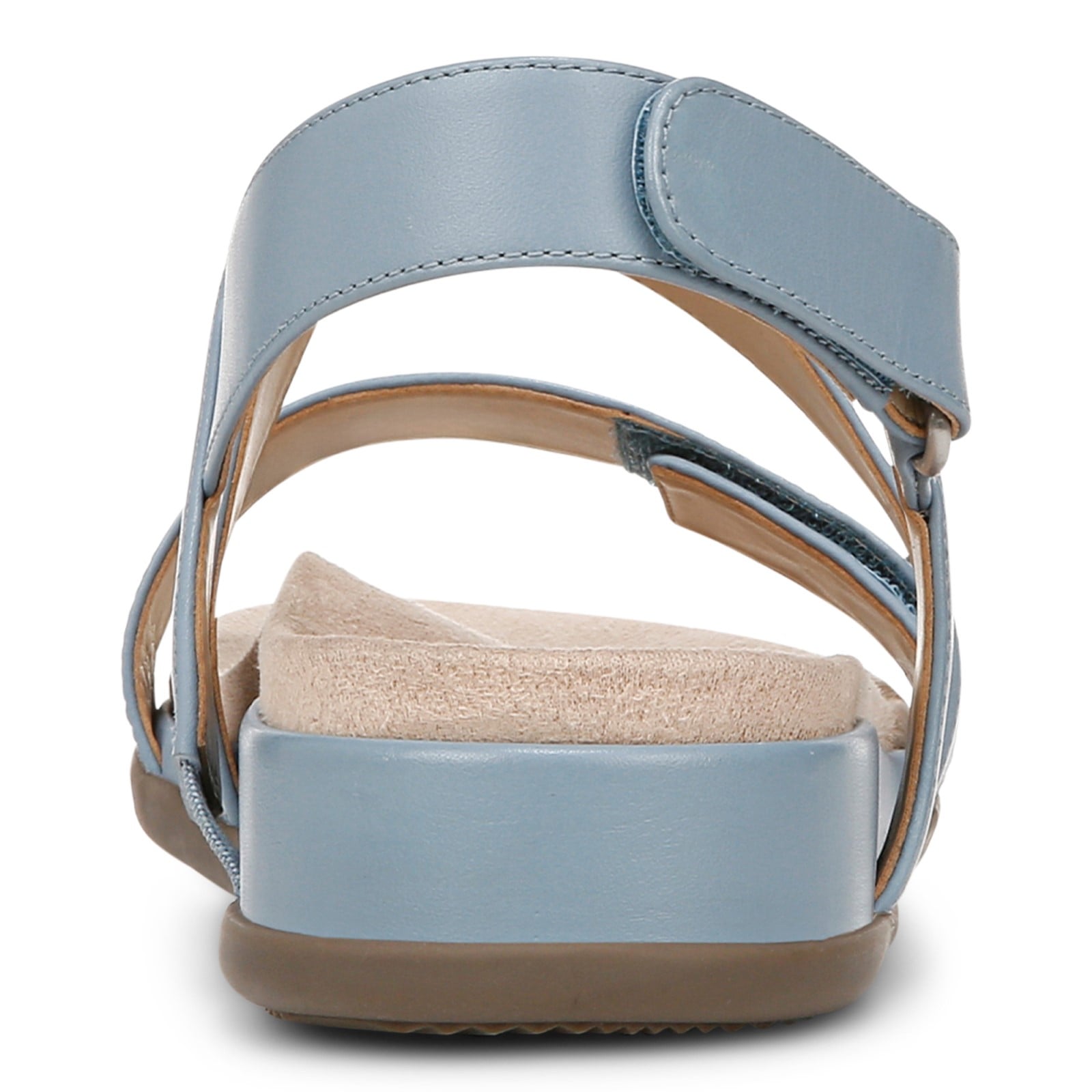 Vionic Cypress Womens Strappy Sandal Sandals - Vintage Blue Leather - Back
