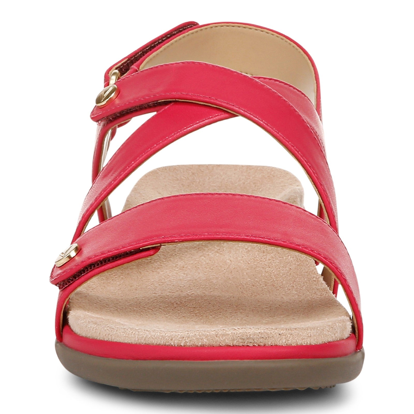 Vionic Cypress Womens Strappy Sandal Sandals - Viva Magenta Leather - Front