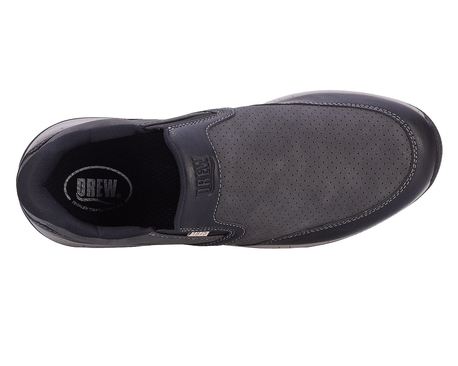 Drew Caleb - Black Nubuck - Sole View
