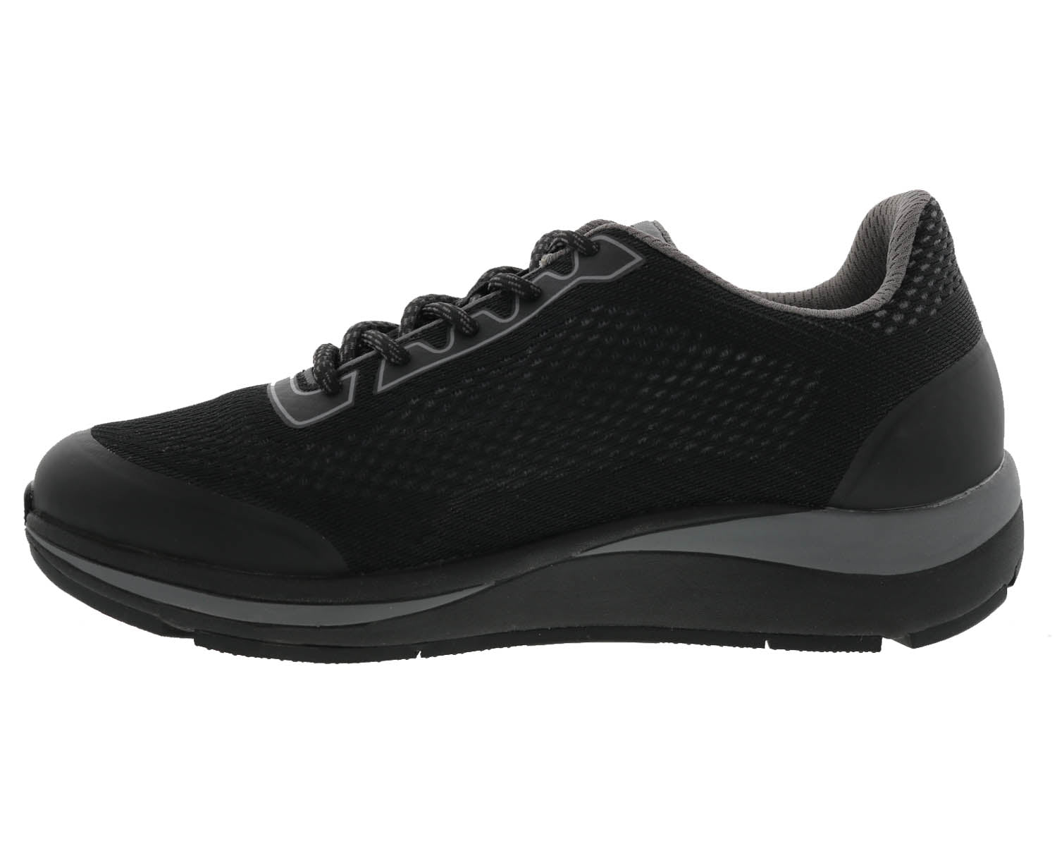 Drew Champ Men's Sneakers - Black Mesh Combo - Inside View